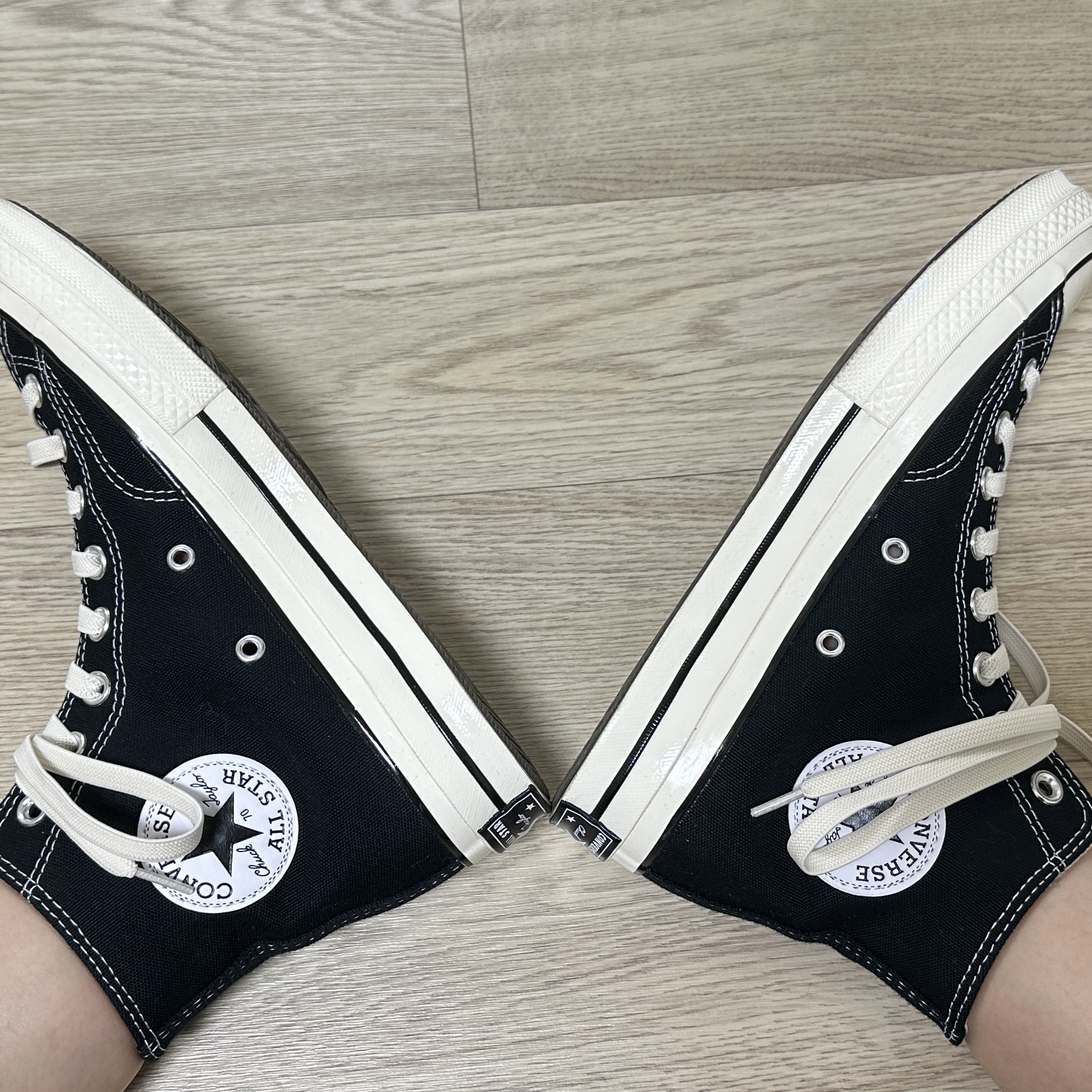 Converse Chuck 70 Hi Black 착용 스타일 - 2