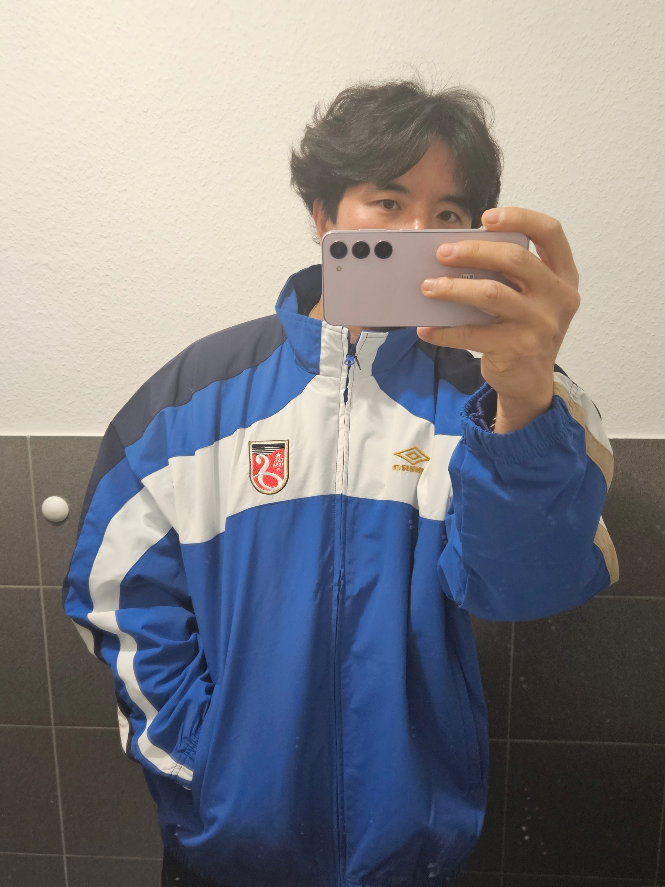 Supreme x Umbro Track Jacket Blue - 23SS 착용 스타일 - 2