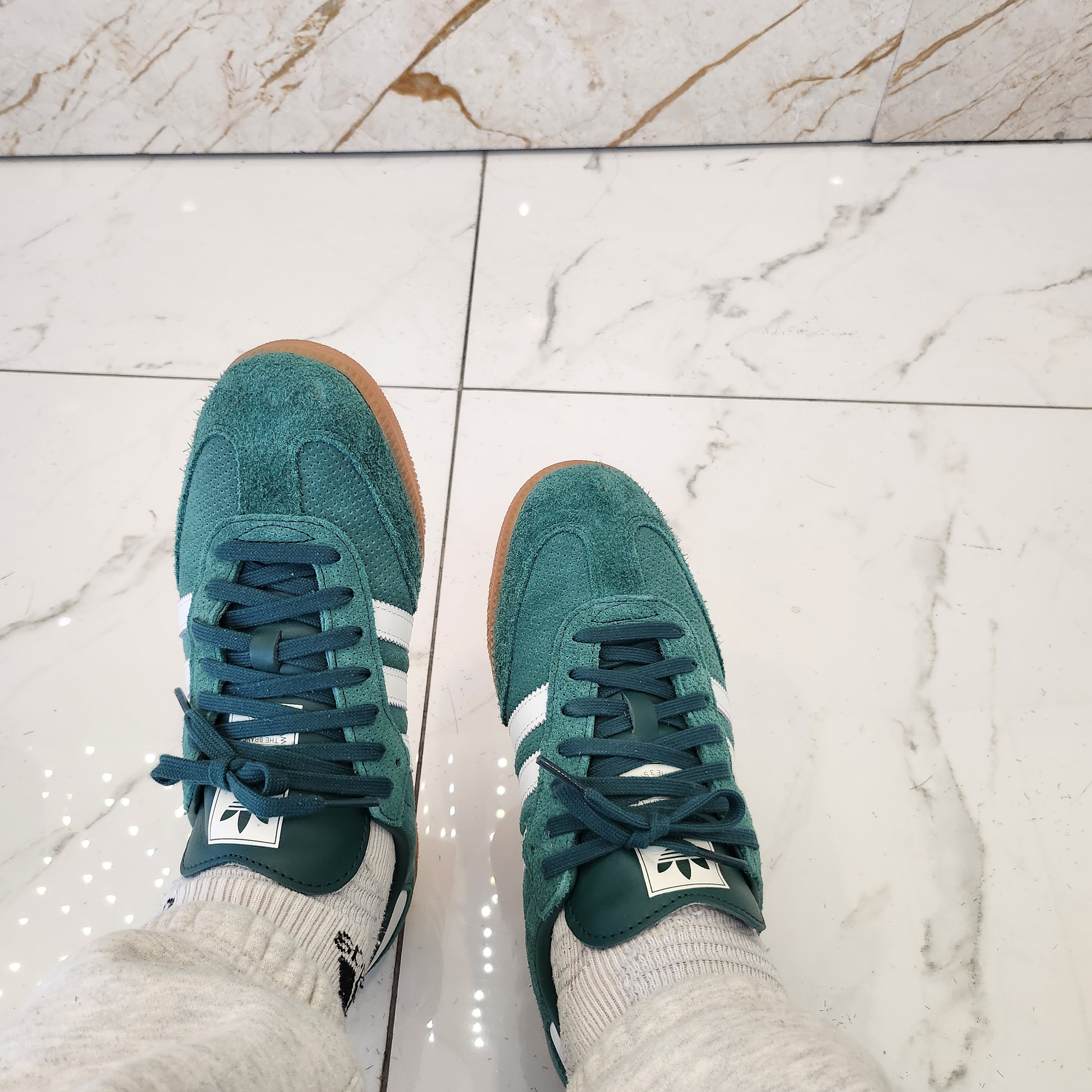 Adidas Samba OG Collegiate Green 착용 스타일 - 1