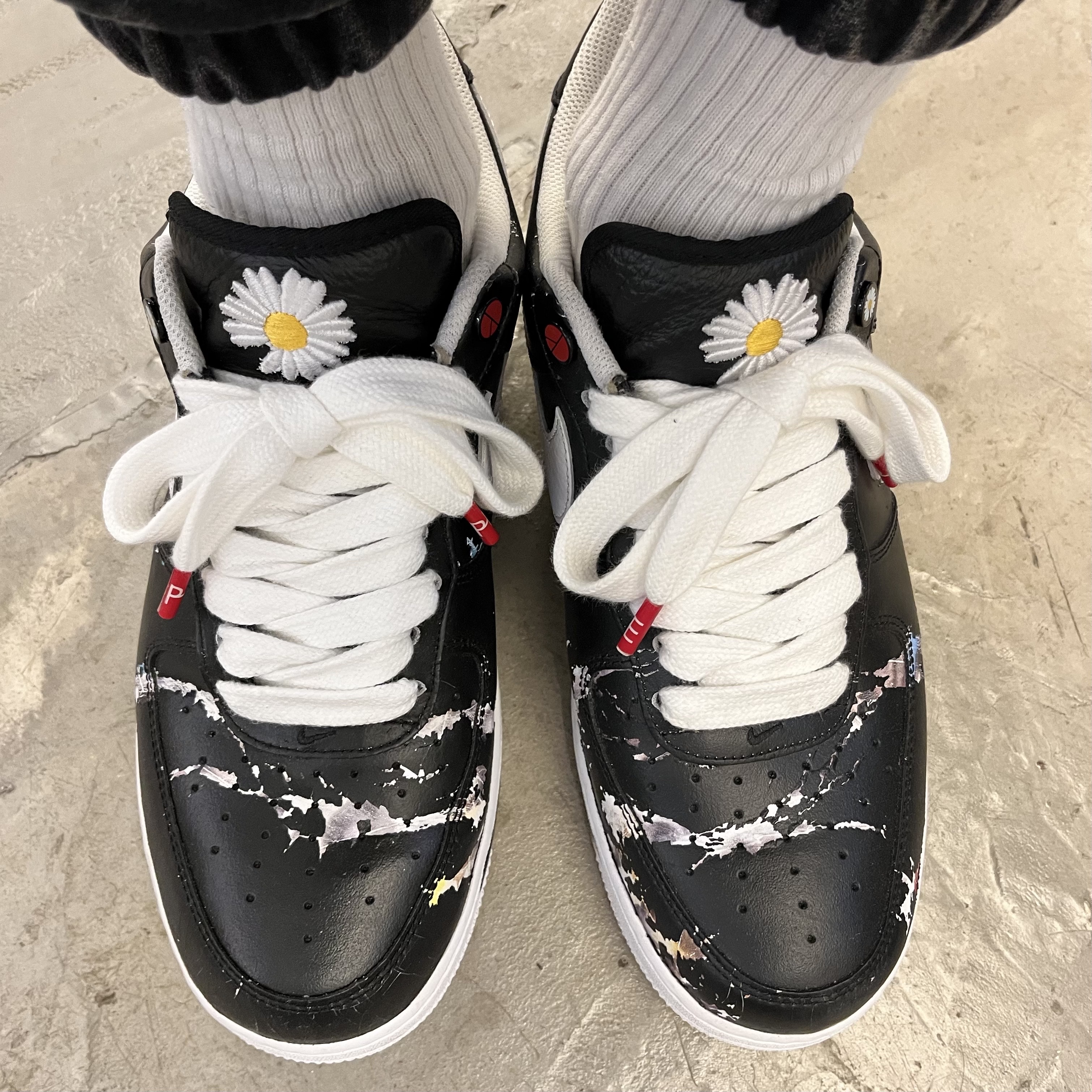 Nike x Peaceminusone Air Force 1 Low Para-Noise 착용 스타일