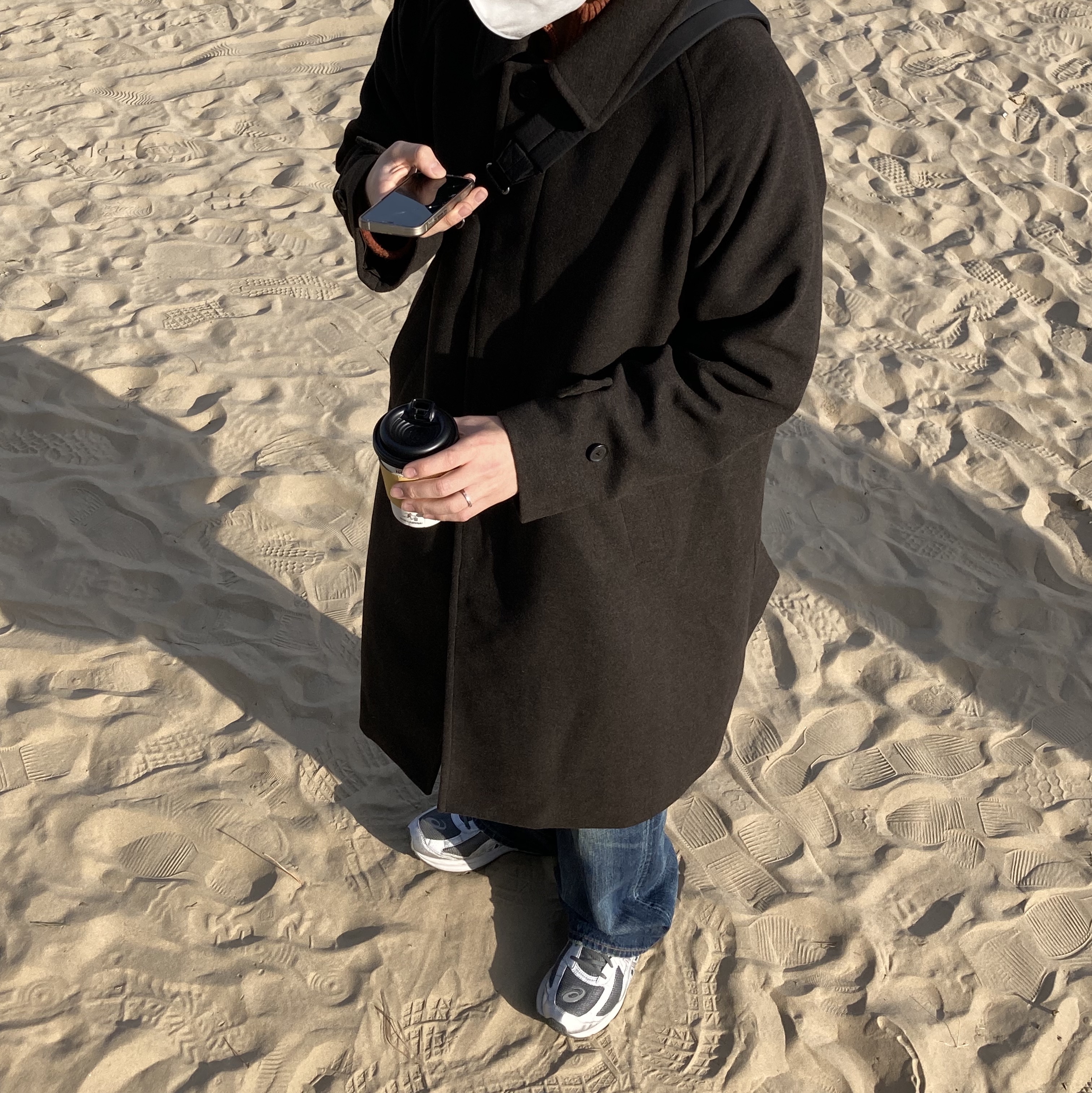 Asics Jog 100 S SMU Sheet Rock Pure Silver - 2E Wide 착용 스타일