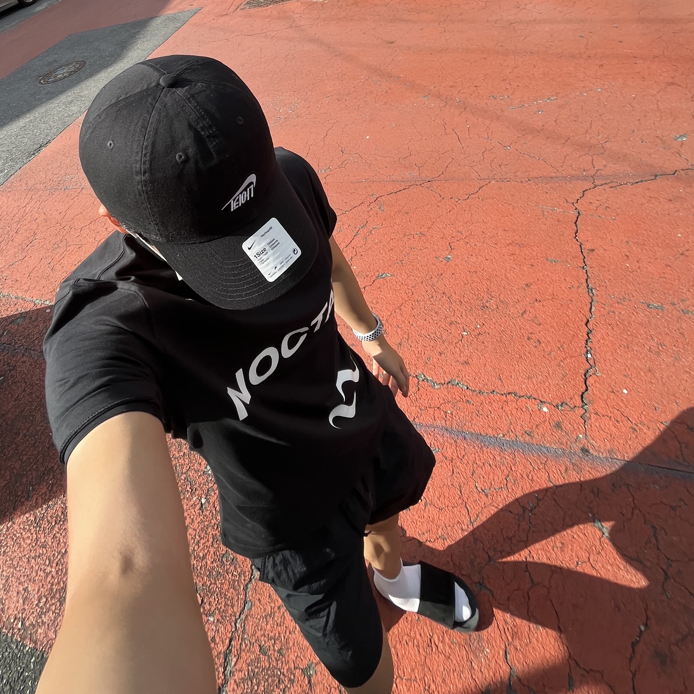Nike x Drake Nocta NRG Essential Short Sleeve Top Black - Asia 착용 스타일