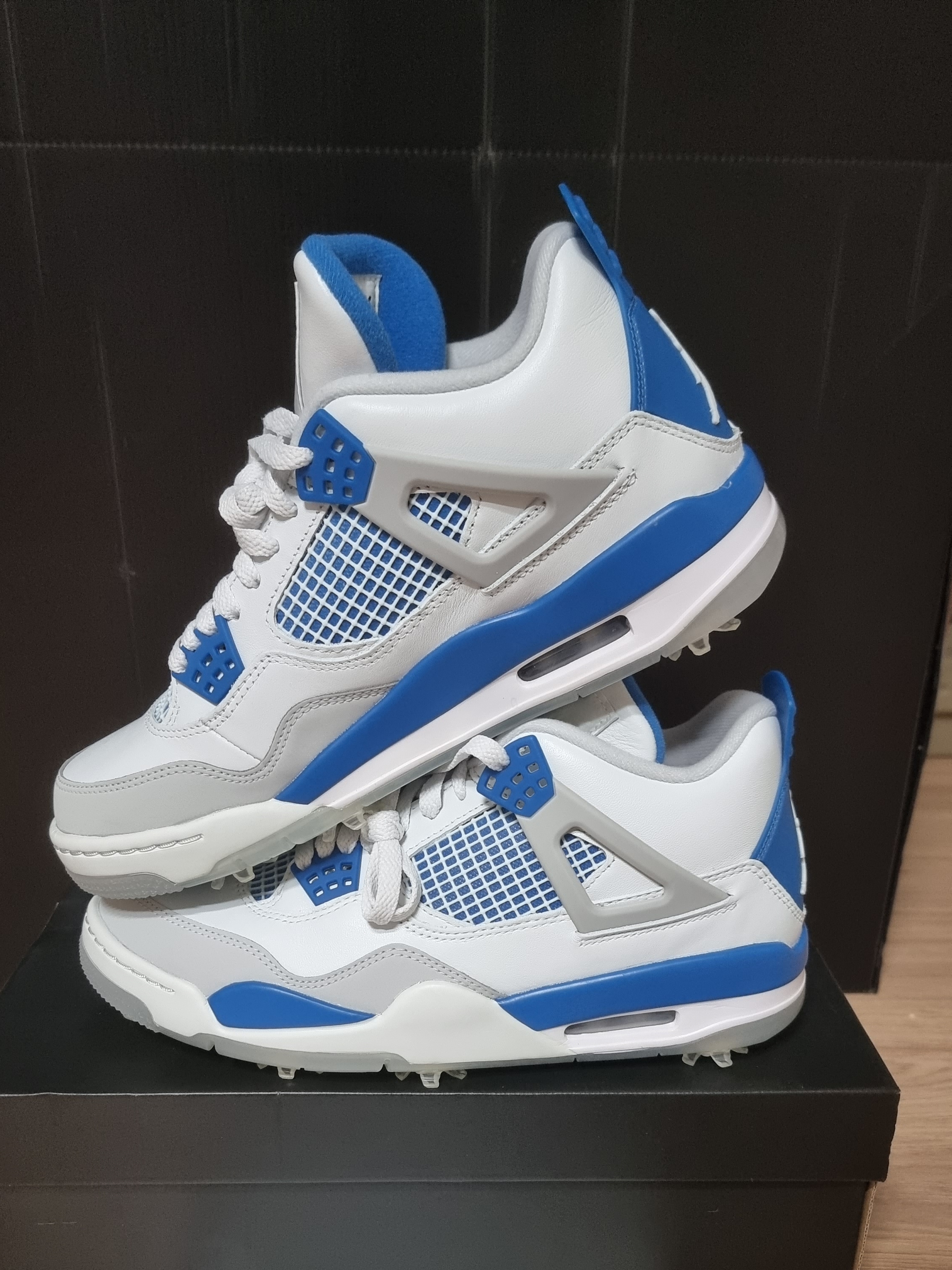 Jordan 4 Golf White Military Blue 착용 스타일 - 2