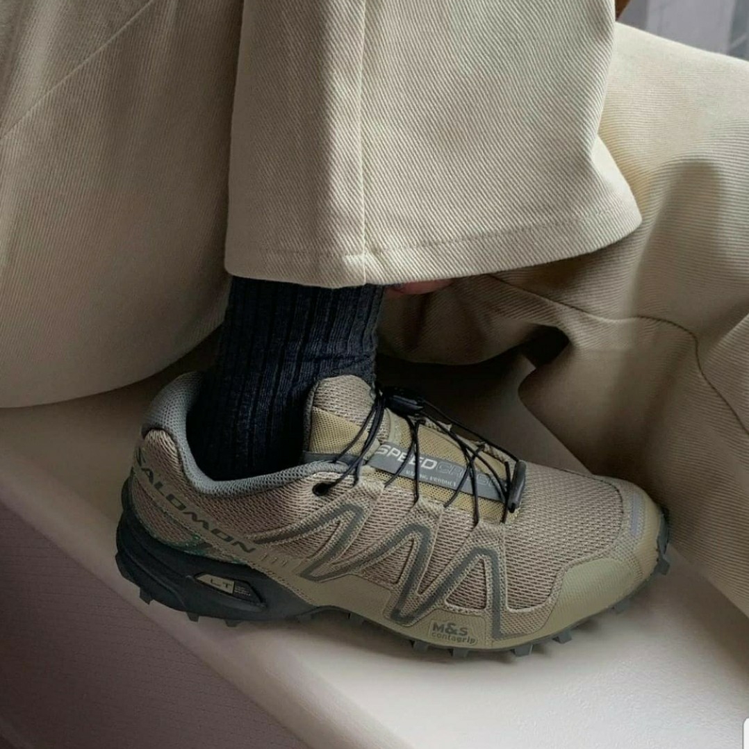Salomon Speedcross 3 Mindful Gray Green 착용 스타일