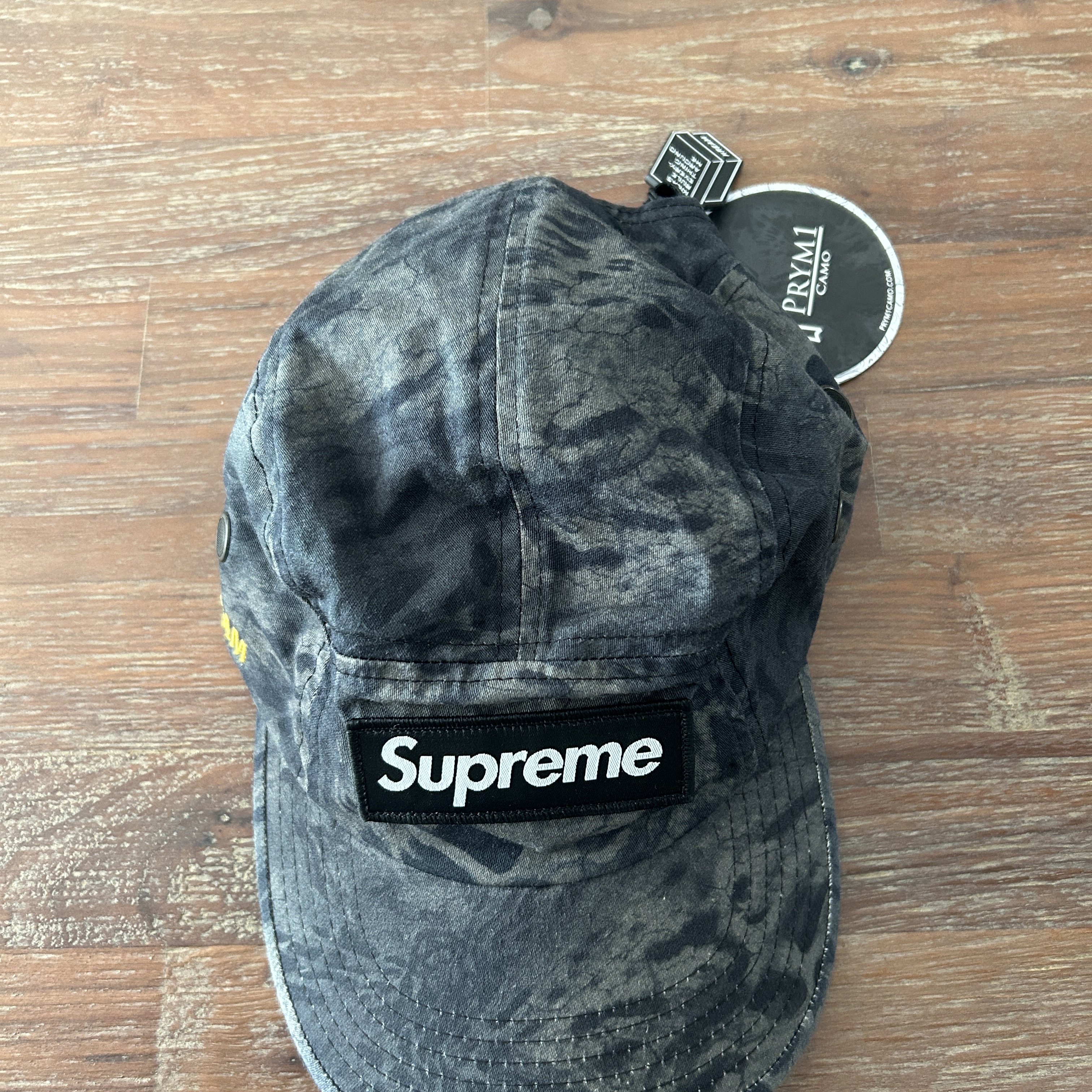 Supreme Military Camp Cap Black Prym1 Camo - 22SS 착용 스타일