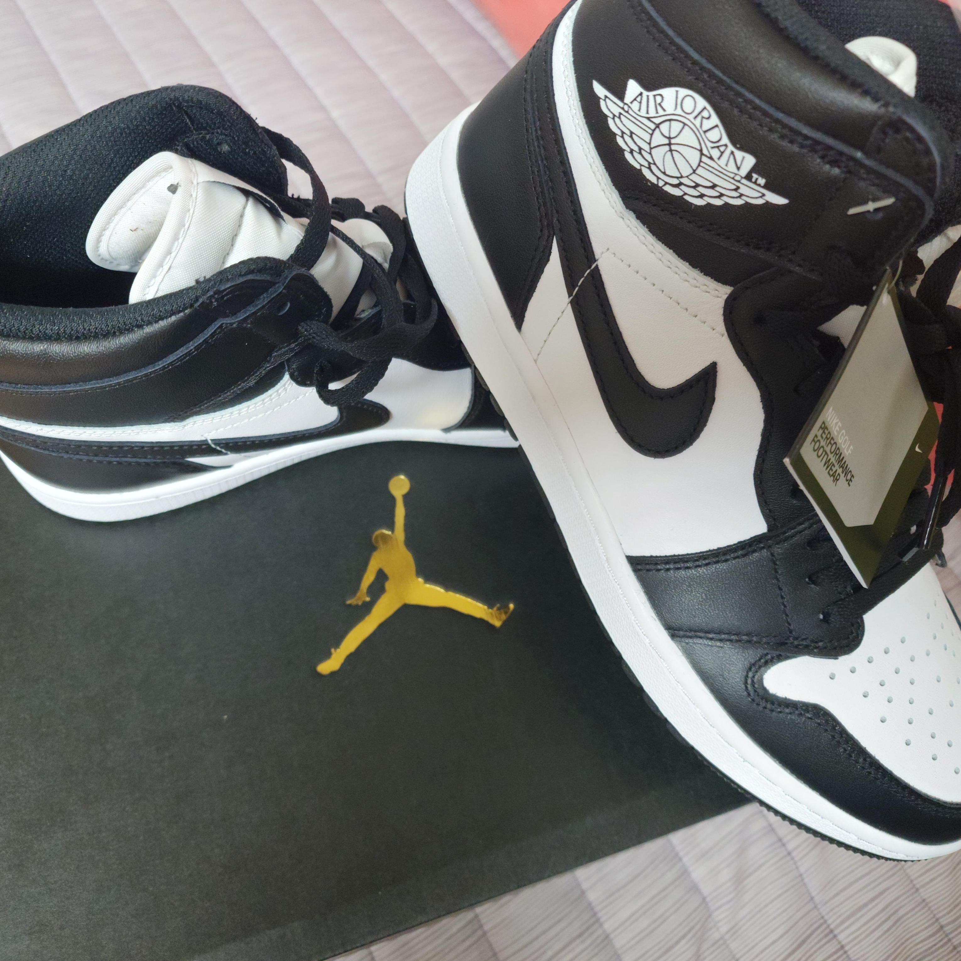 Jordan 1 High Golf White Black 착용 스타일