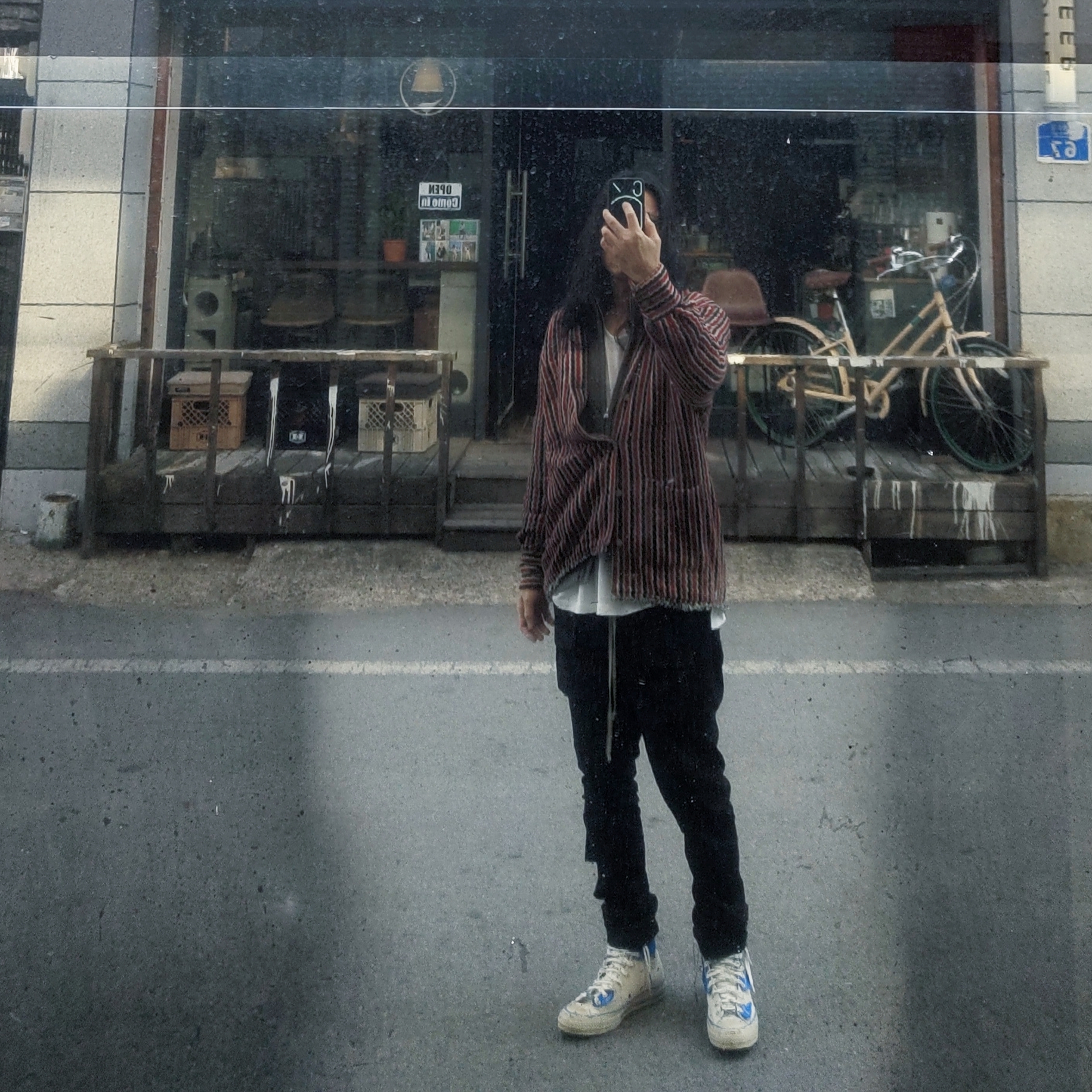 Converse x Ader Error Chuck 70 High White 착용 스타일