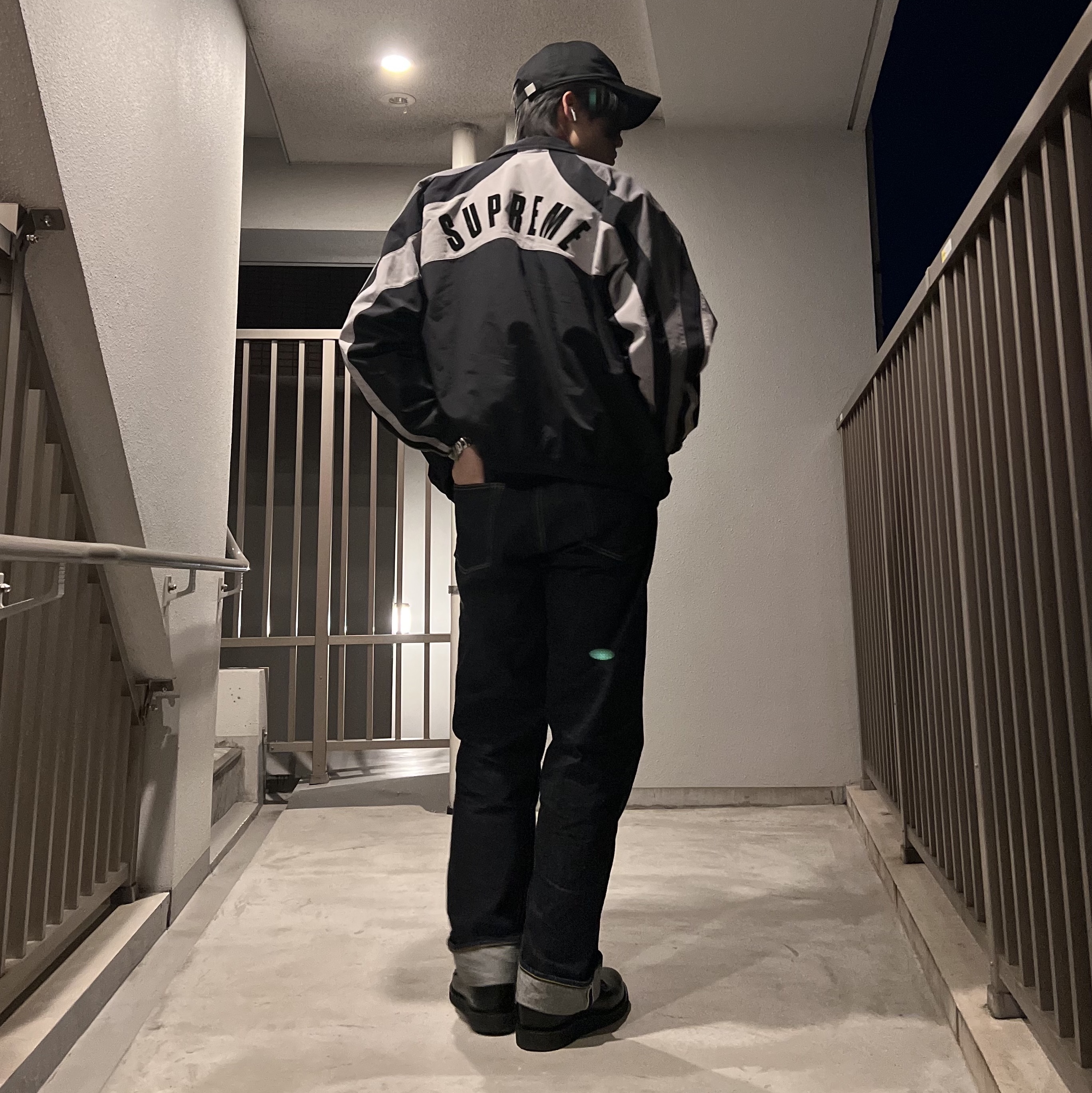 Supreme x Umbro Track Jacket Black - 23SS 착용 스타일 - 1