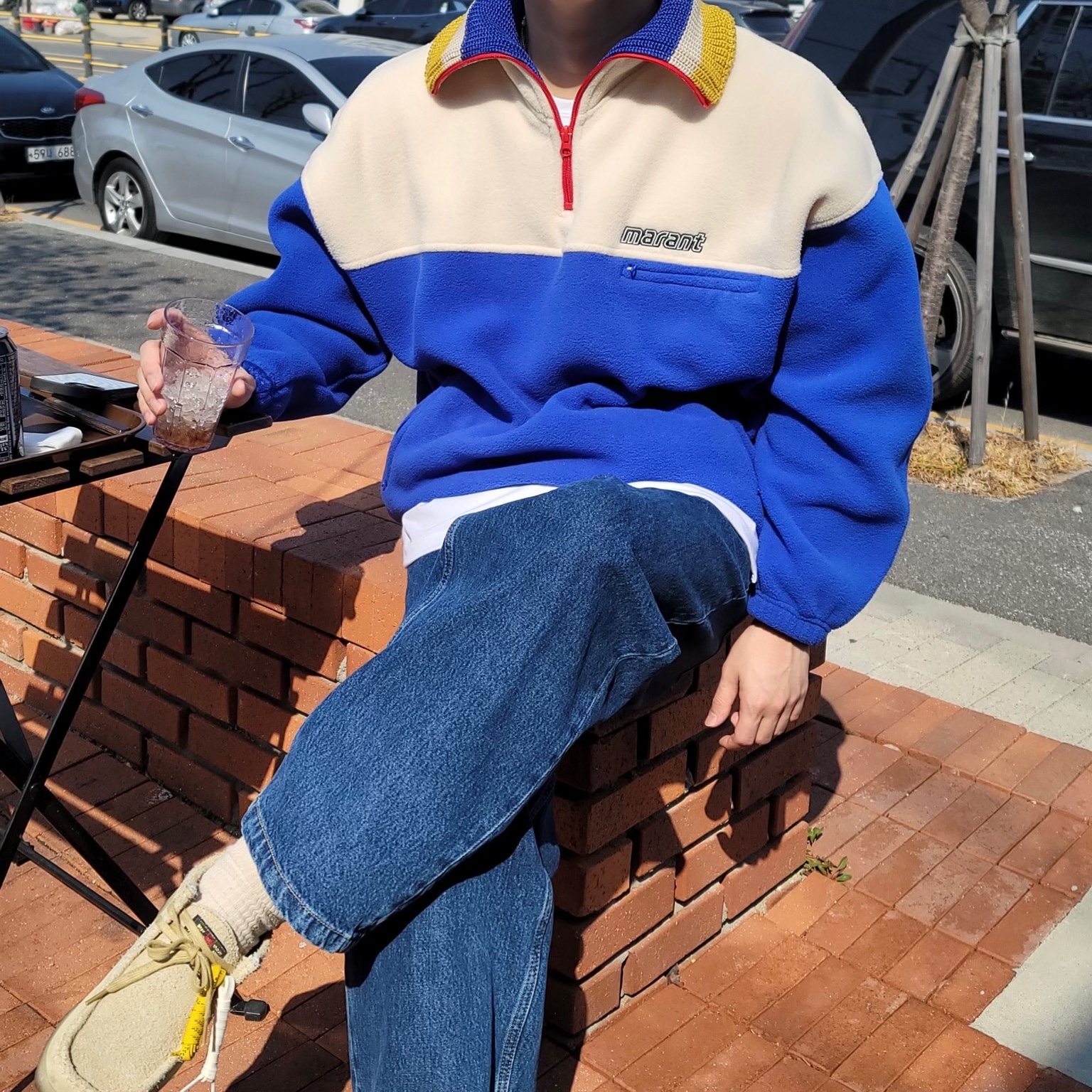 Clarks x Thisisneverthat Wallabee Maple 착용 스타일 - 1