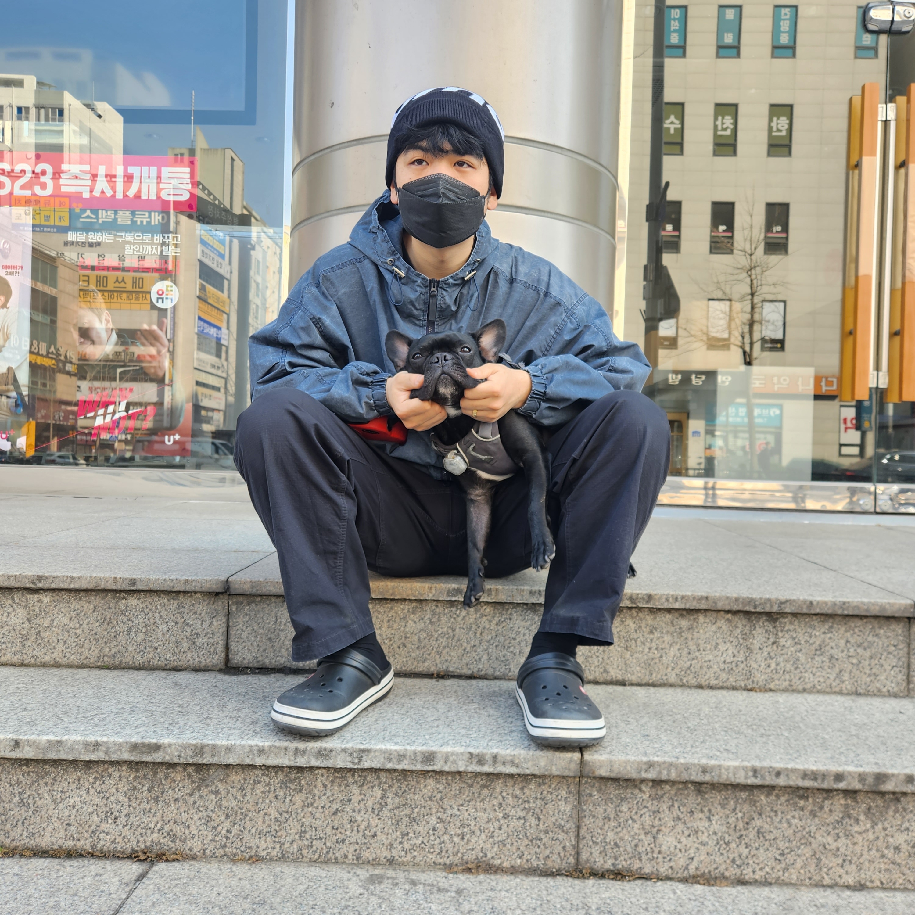 Supreme Big Logo Beanie Black, Supreme Hanes Boxer Briefs Black (4 Pack) 착용 스타일 - 2
