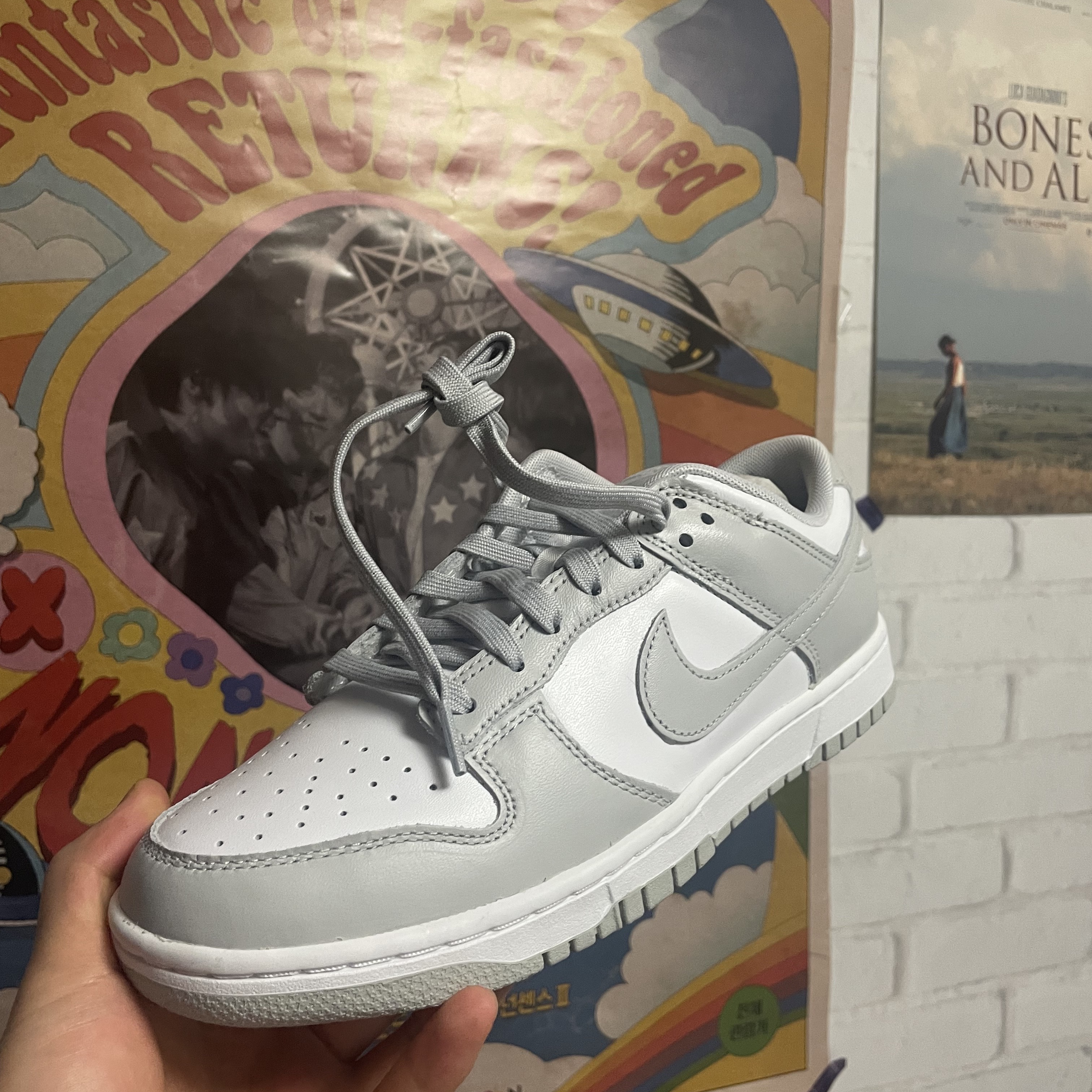 Nike Dunk Low Retro Grey Fog 착용 스타일