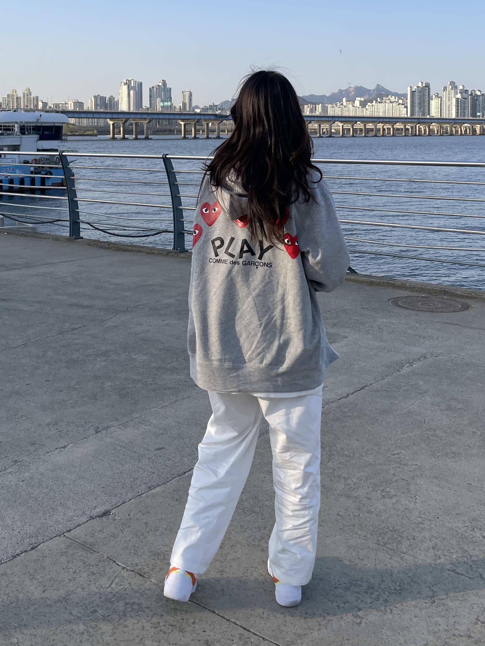 Nike x Sacai Blazer Low Magma Orange 착용 스타일 - 1