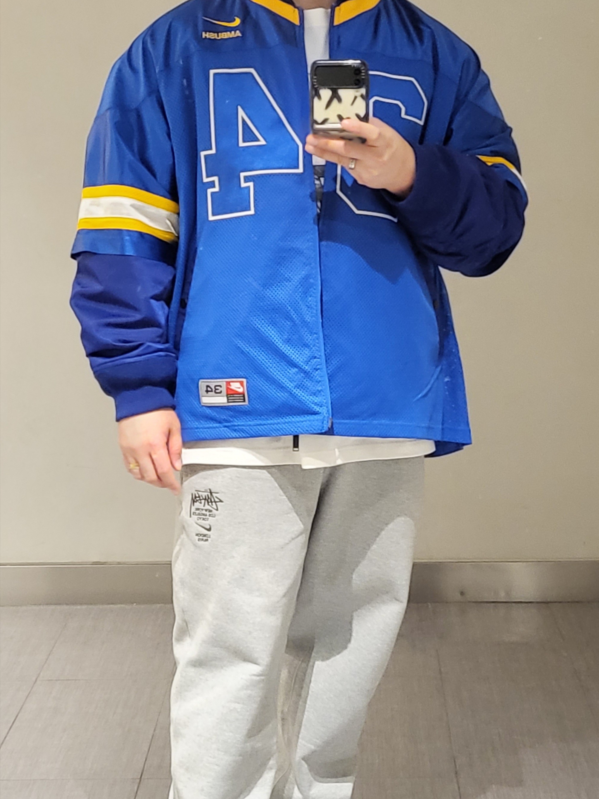 Nike x Ambush Jacket Deep Royal Blue - Asia 착용 스타일 - 2