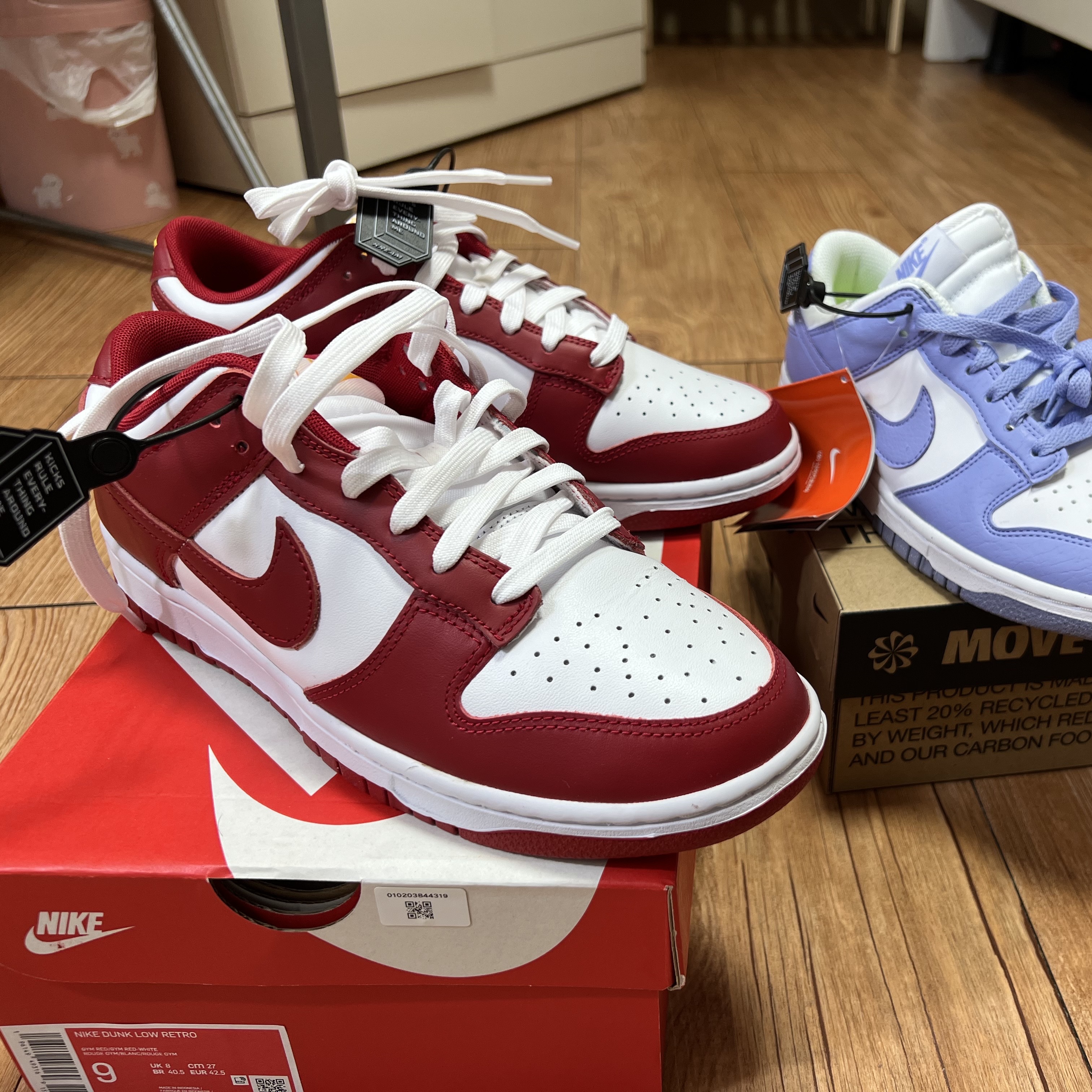 Nike Dunk Low Retro Gym Red 착용 스타일