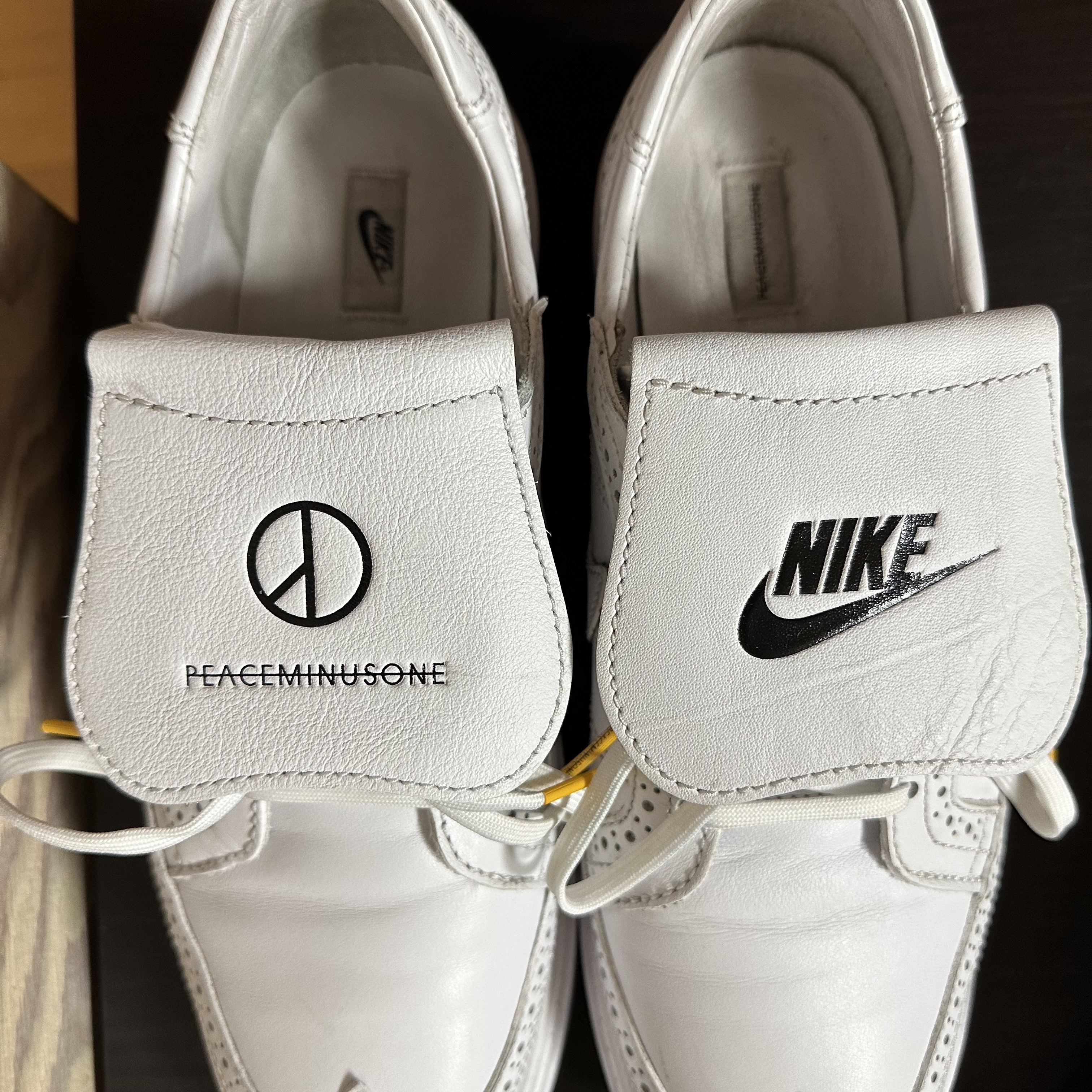 Nike x Peaceminusone Kwondo1 White 착용 스타일 - 5