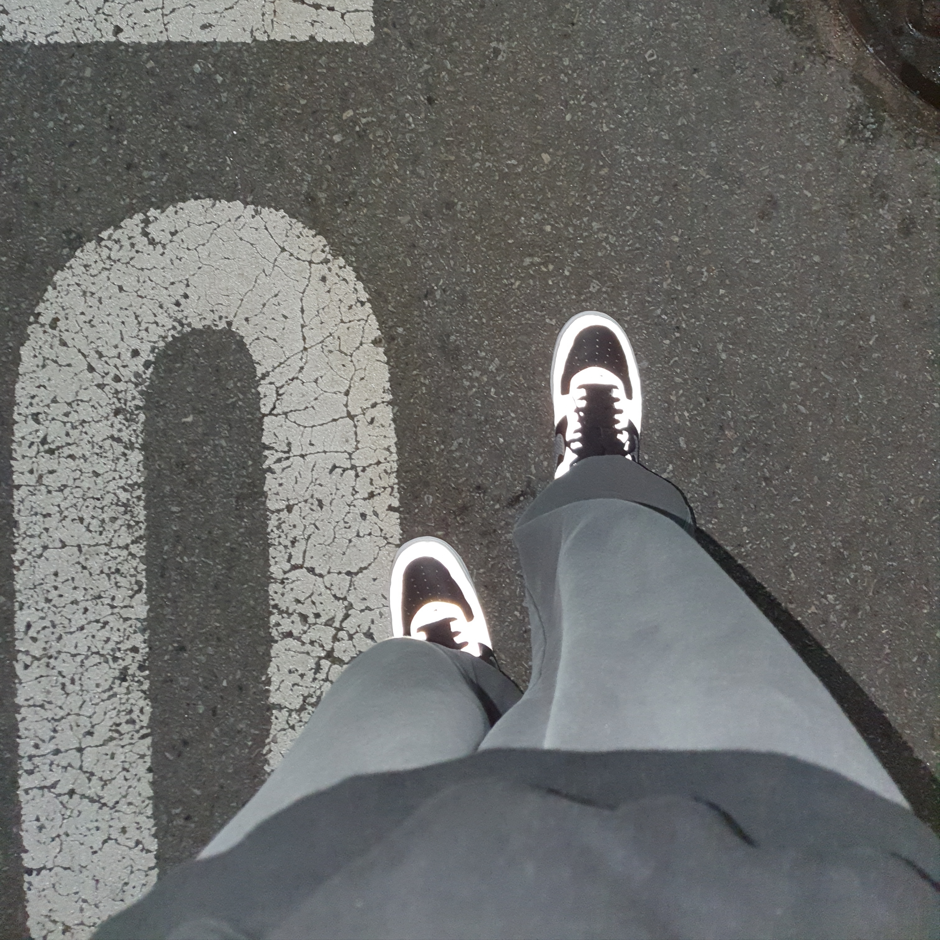 Nike Air Force 1 B Silver Snake 착용 스타일