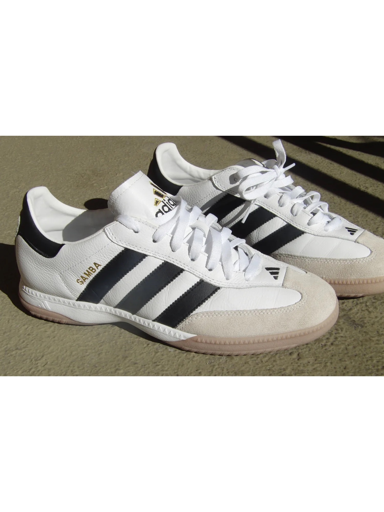 Adidas Samba Vegan White Black, Adidas Samba OG Cloud White 착용 스타일 - 3