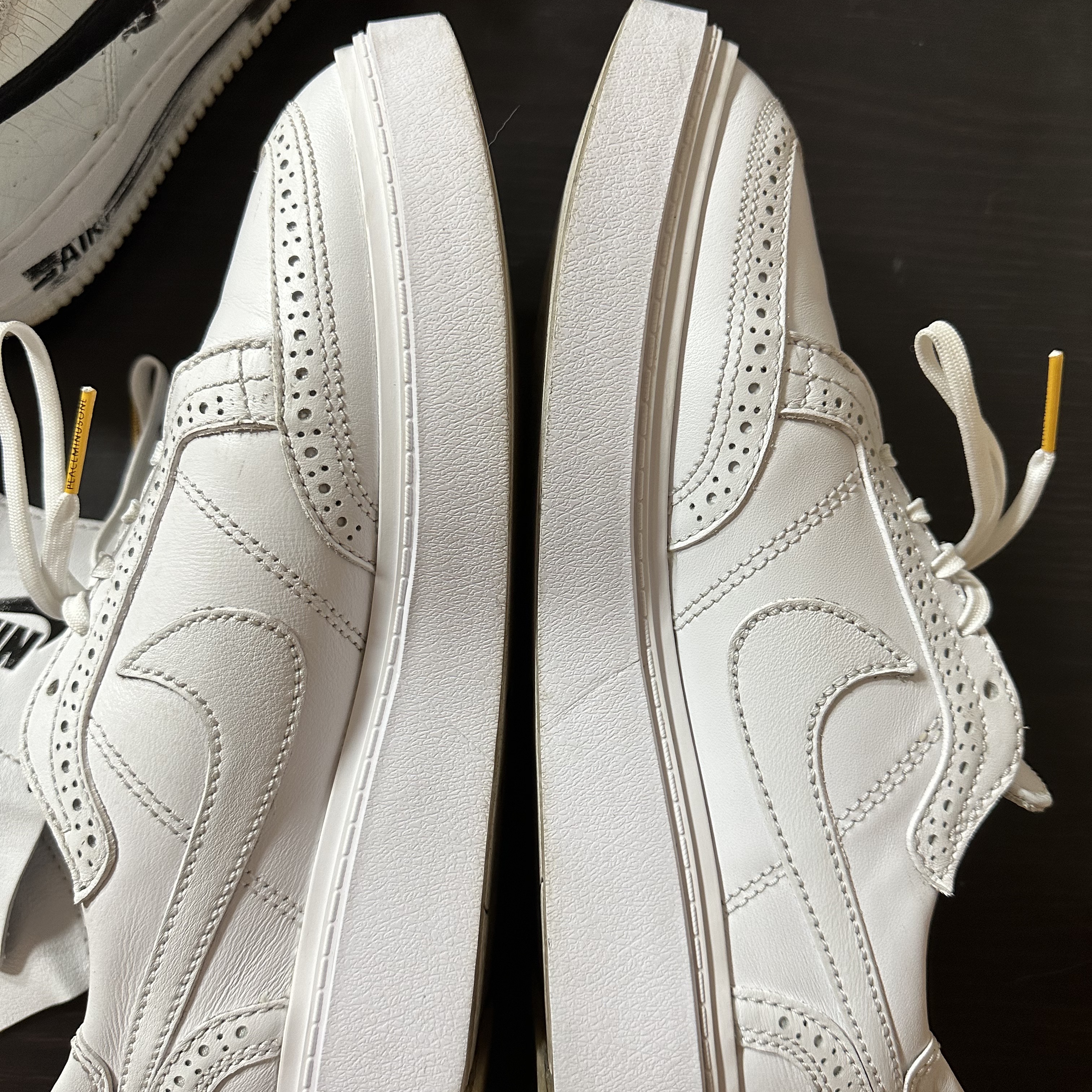 Nike x Peaceminusone Kwondo1 White 착용 스타일 - 3