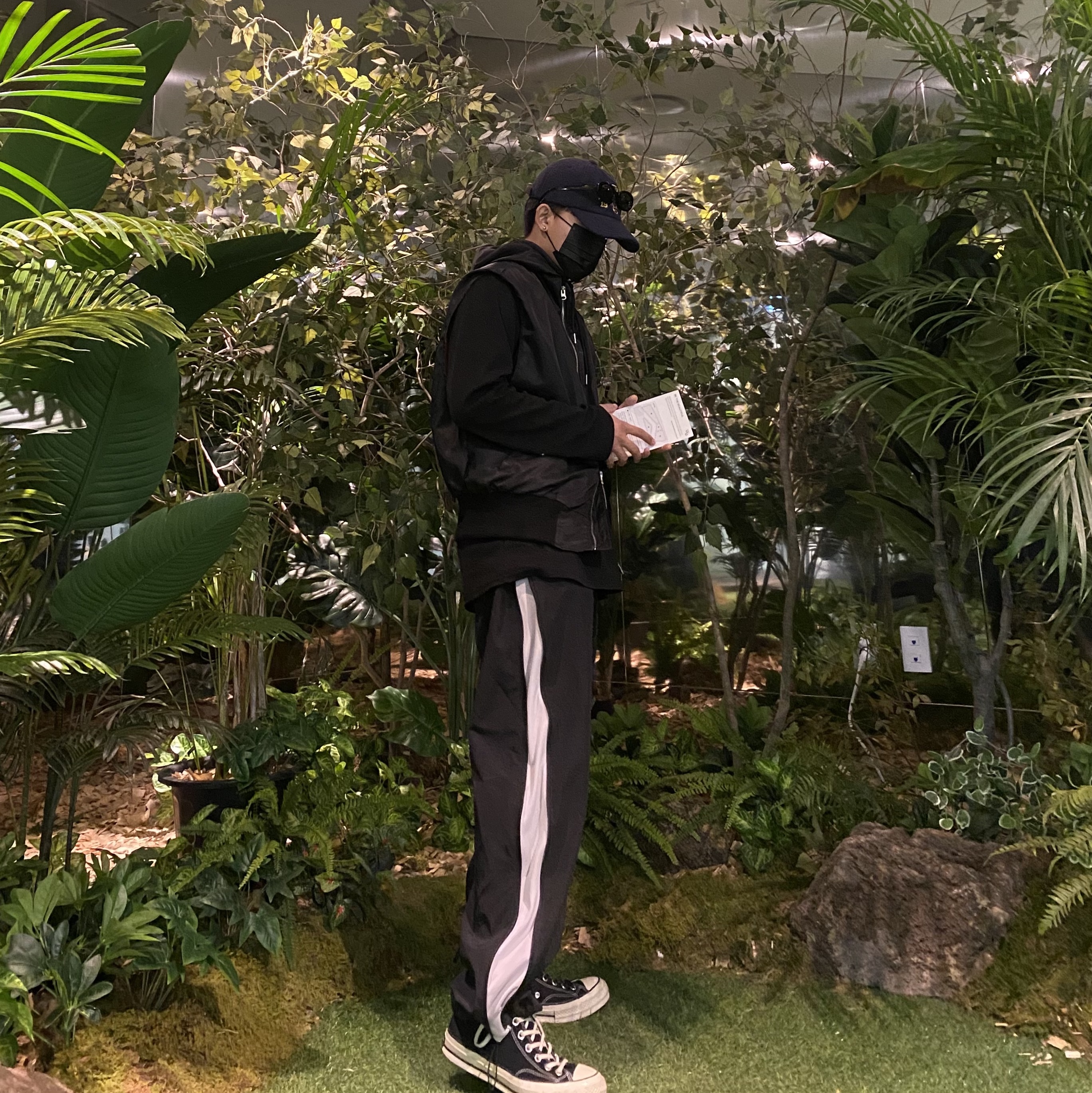 Converse Chuck 70 Hi Black, Casio A-159WA-N1 착용 스타일 - 2