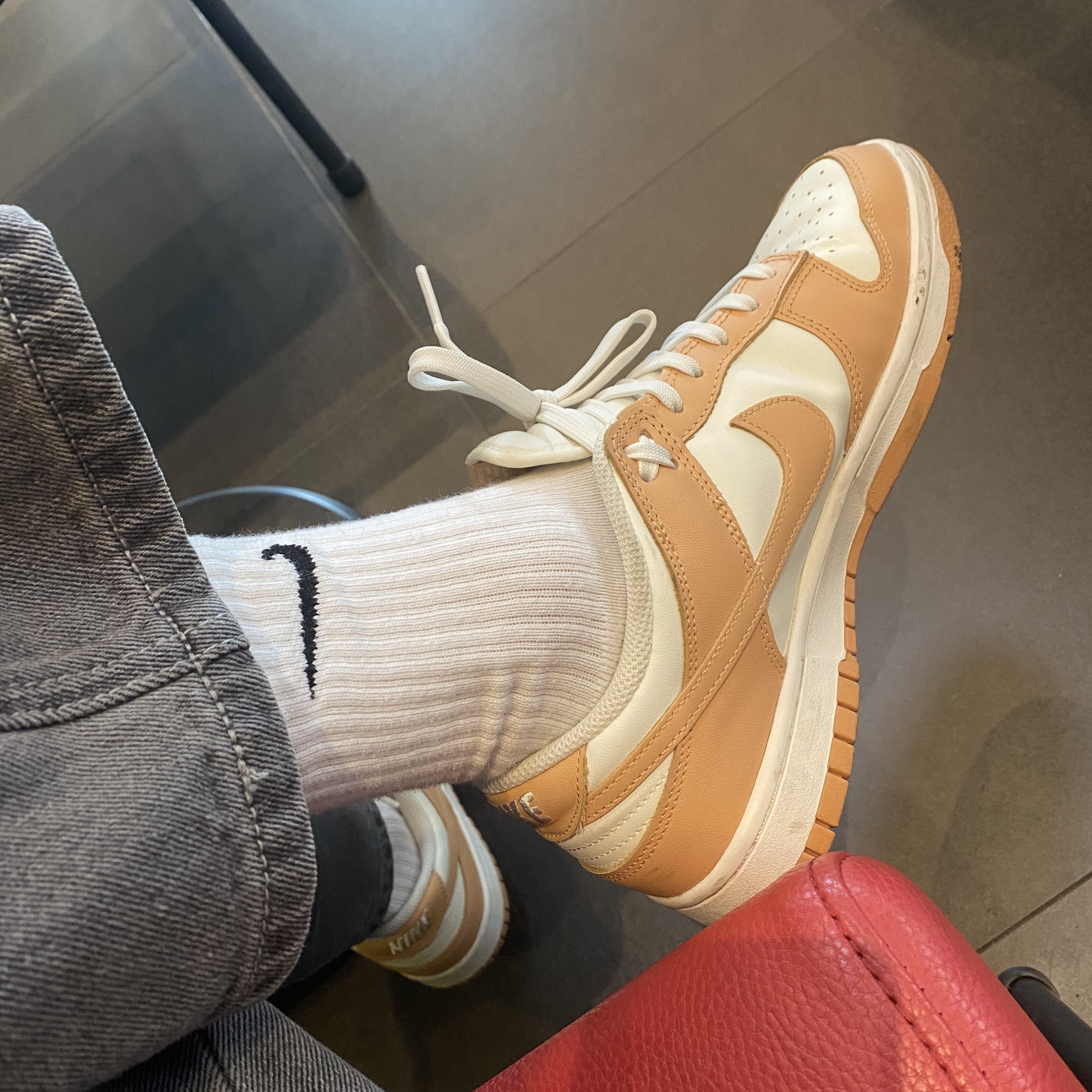(W) Nike Dunk Low Harvest Moon 착용 스타일