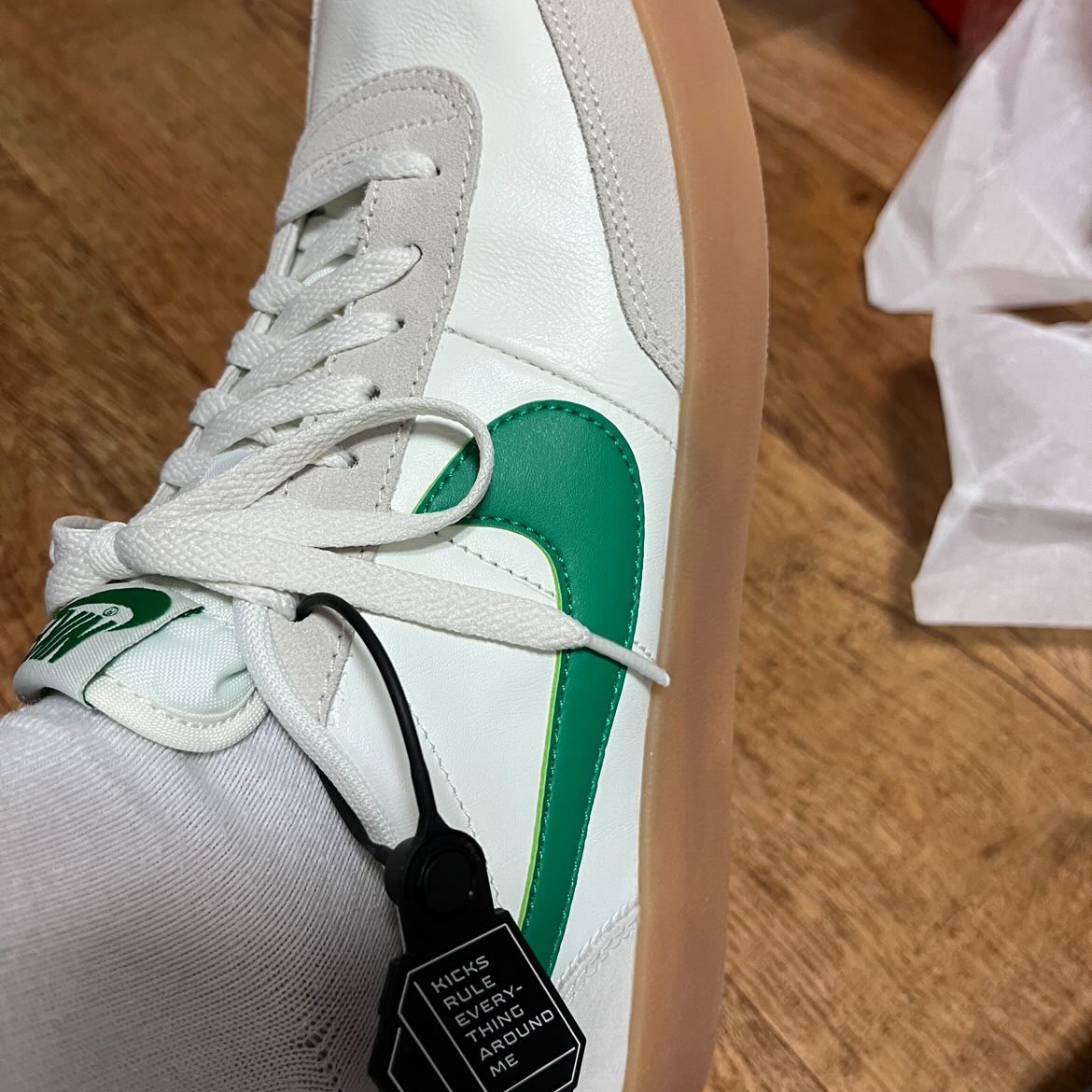 Nike x J.Crew Killshot 2 Lucid Green 착용 스타일