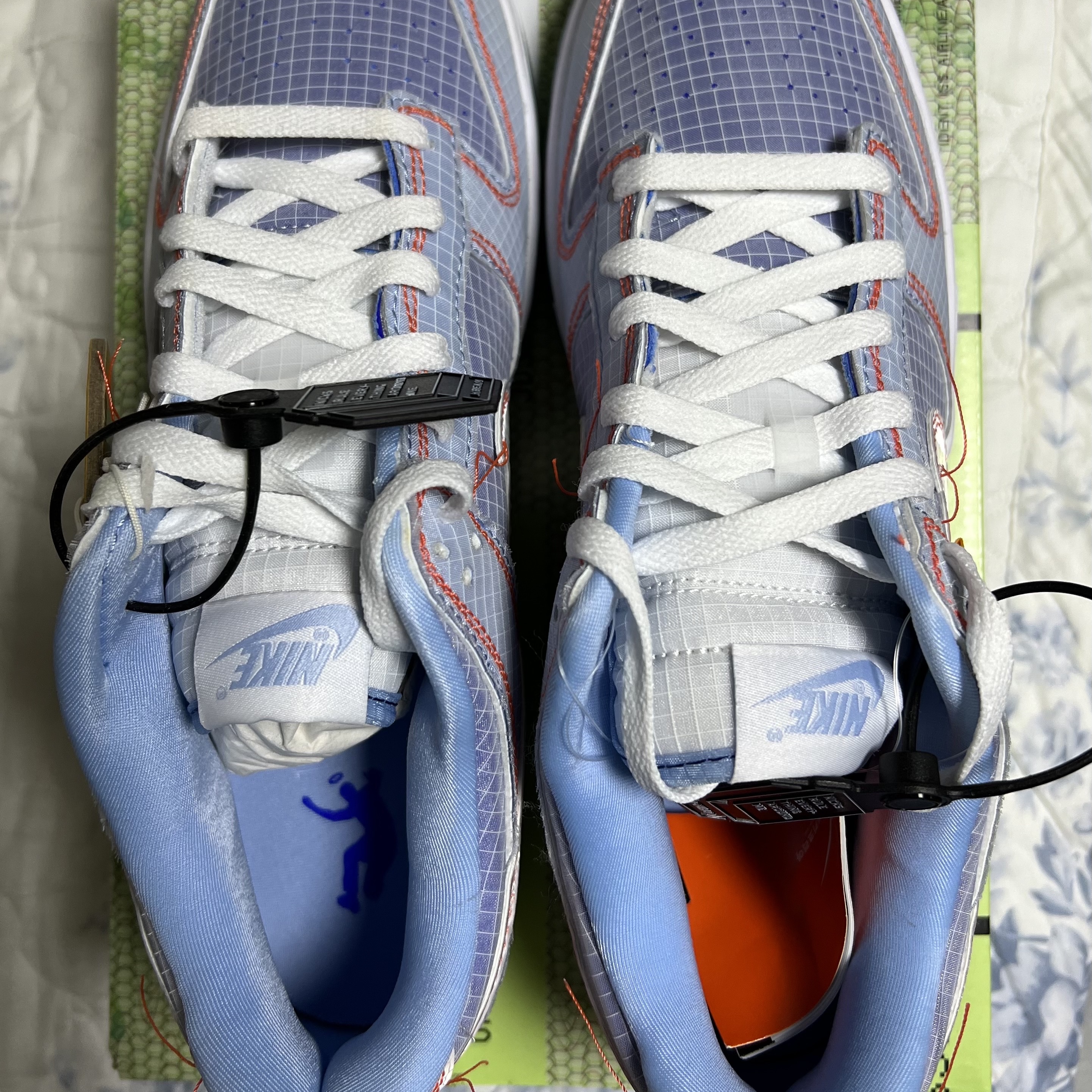 Nike x Union Dunk Low Passport Pack Argon 착용 스타일 - 1