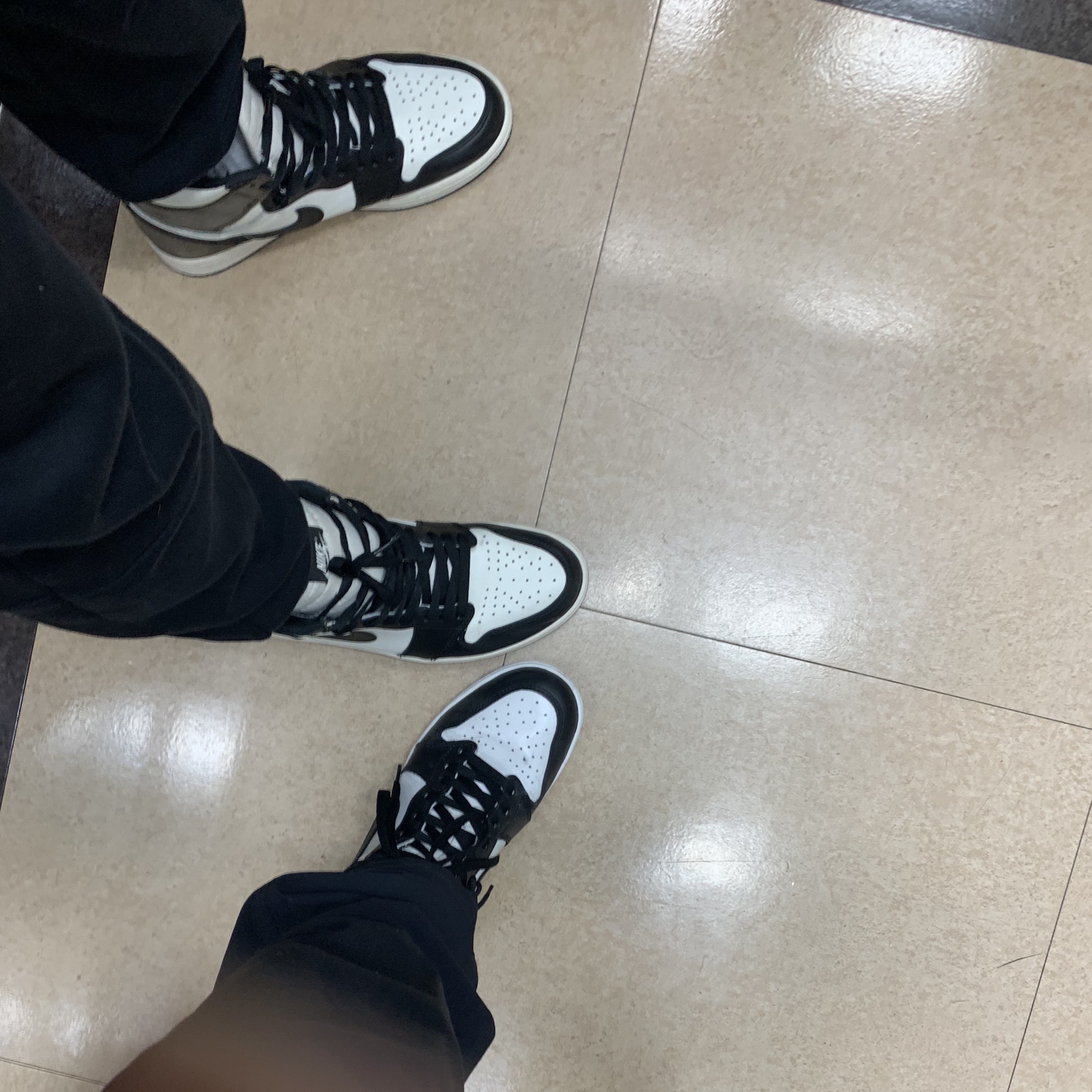 Jordan 1 High 85 Black White, Jordan 1 Retro High OG Black Mocha 착용 스타일