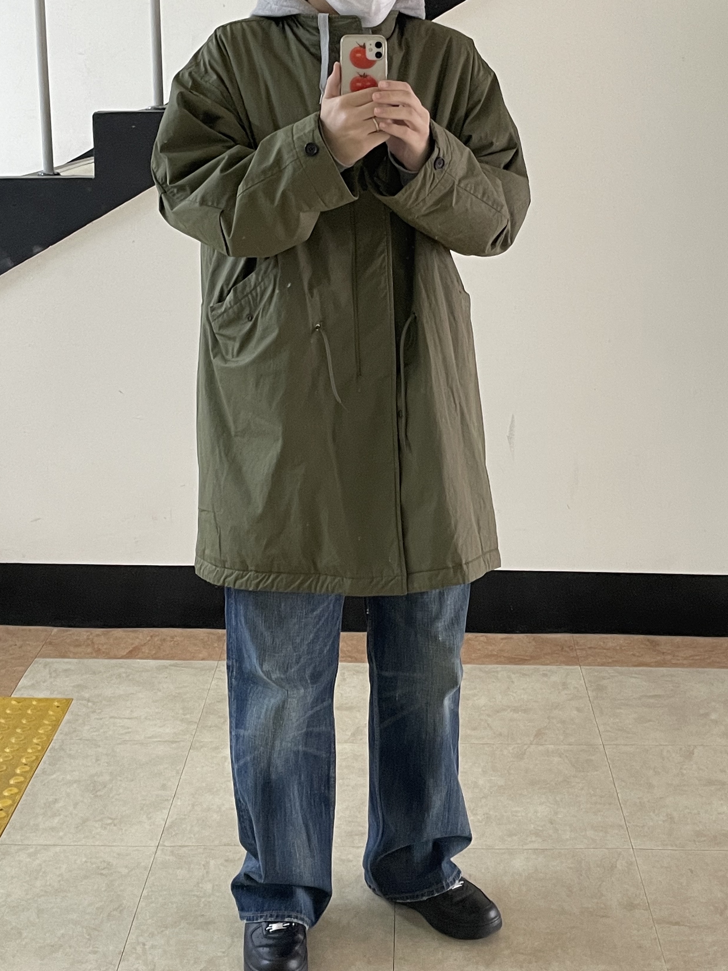 Nike x Supreme Air Force 1 Low Black 착용 스타일