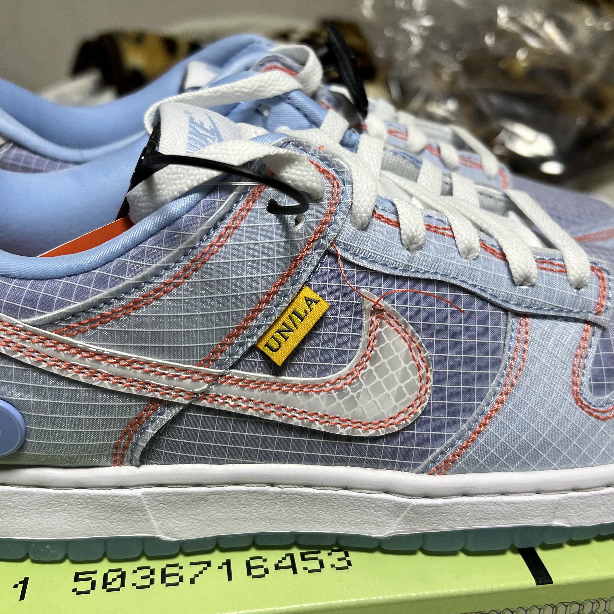 Nike x Union Dunk Low Passport Pack Argon 착용 스타일 - 2