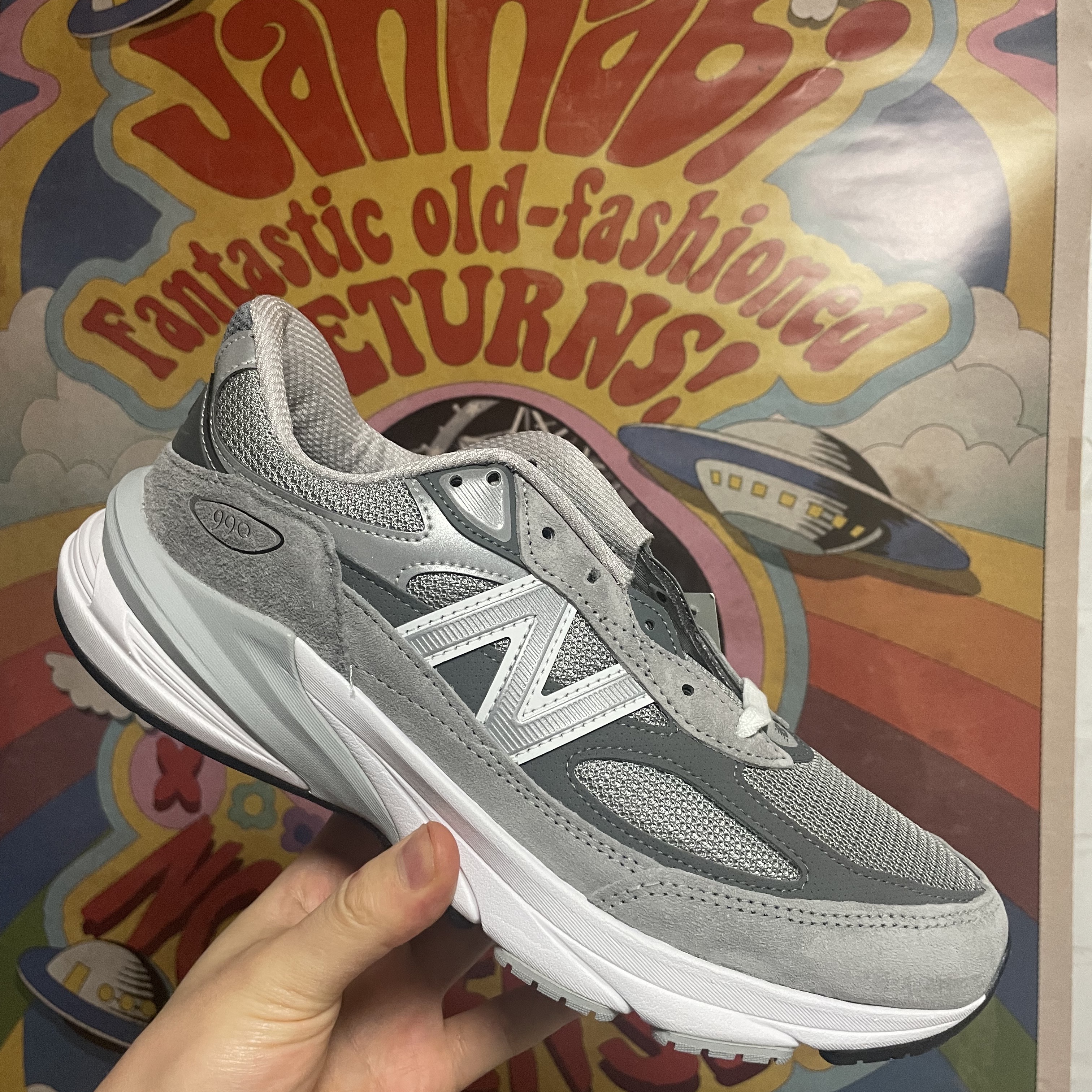 New Balance 990v6 Made in USA Grey - D Standard 착용 스타일