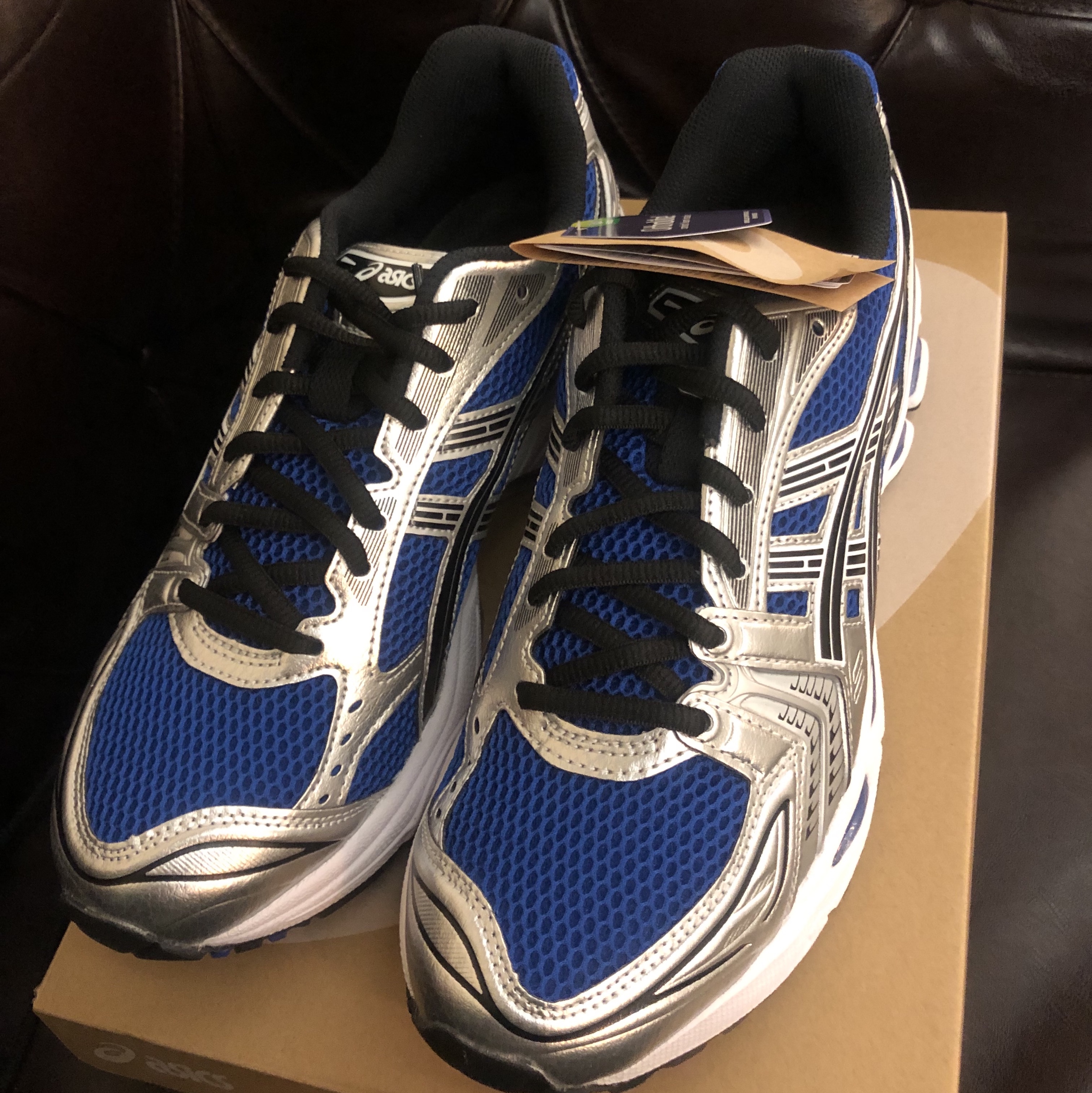 Asics Gel-Kayano 14 Monaco Blue Black 착용 스타일