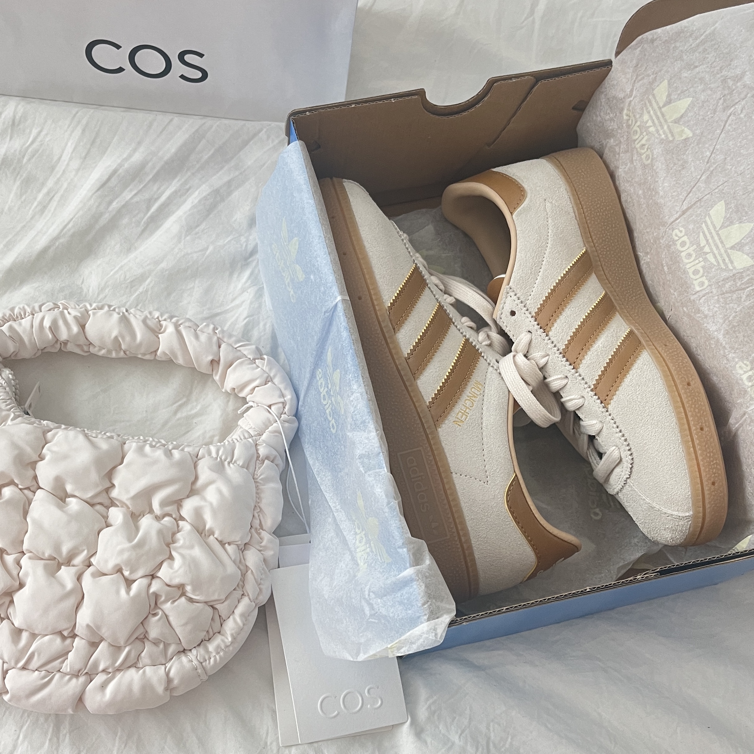 Adidas City Series Munchen Cream White Mesa 착용 스타일 - 4