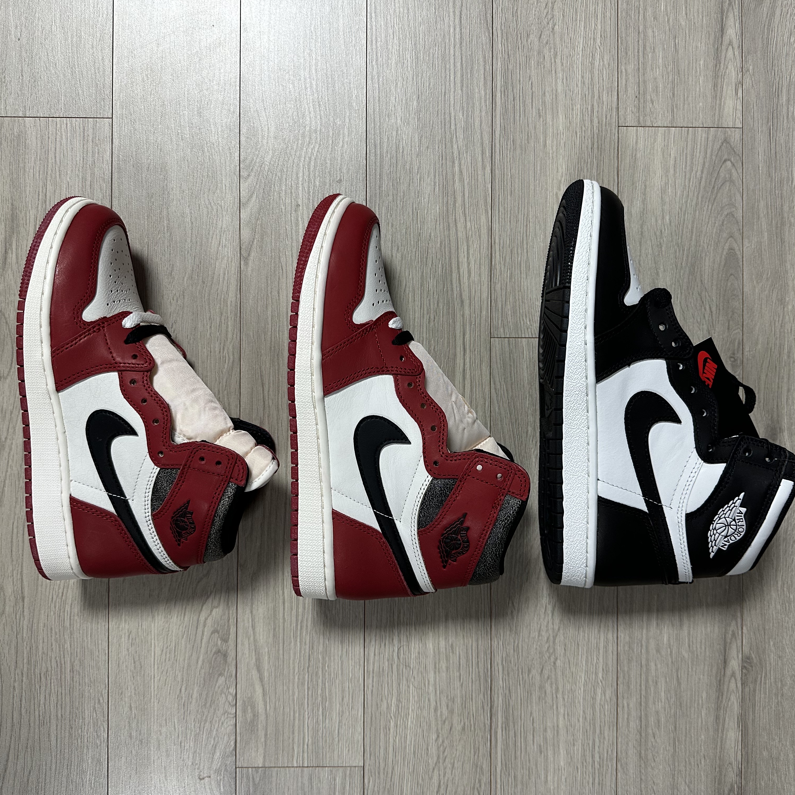 (GS) Jordan 1 Retro High OG Chicago 2022, Jordan 1 High 85 Black White 착용 스타일 - 5