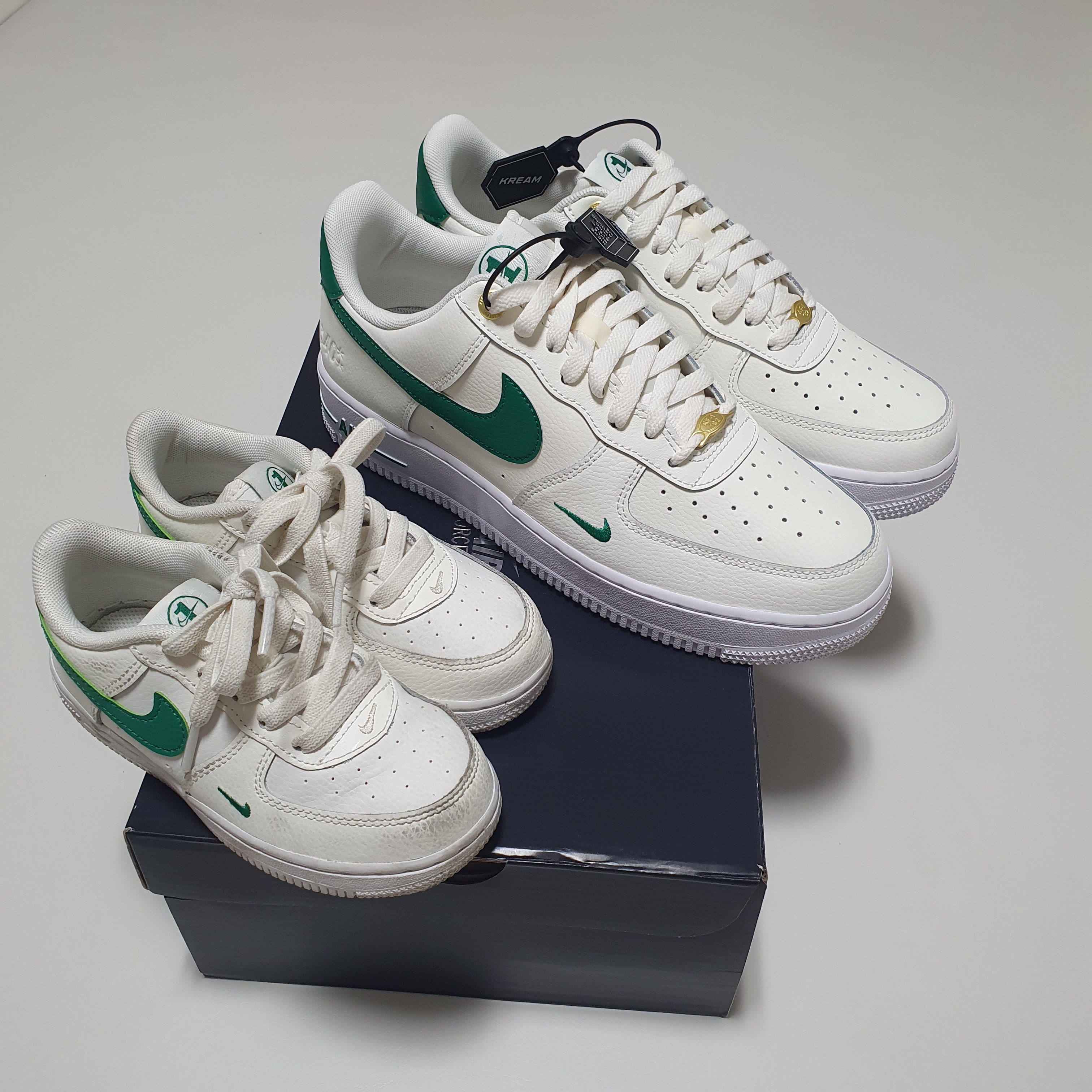 Nike Air Force 1 '07 LV8 40th Anniversary Join Forces Sail Malachite 착용 스타일