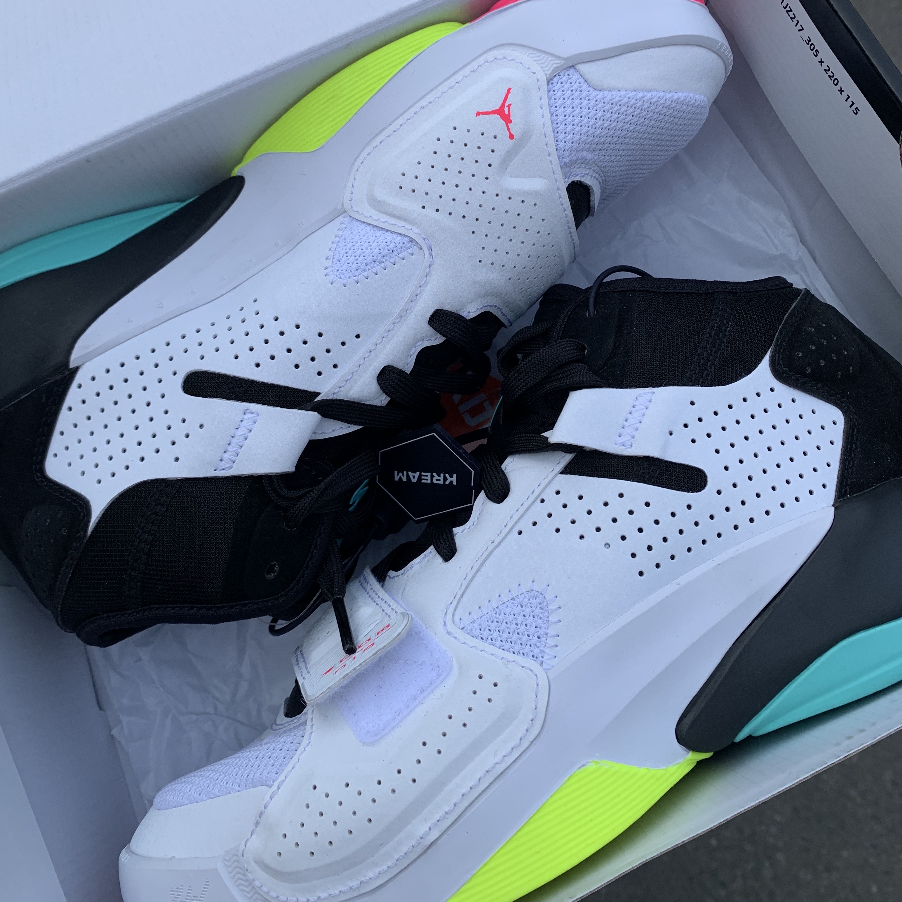 Jordan Zion 2 PF White Black 착용 스타일 - 1