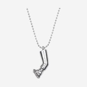 Thevinylhouse Cigarette Butts Necklace Silver