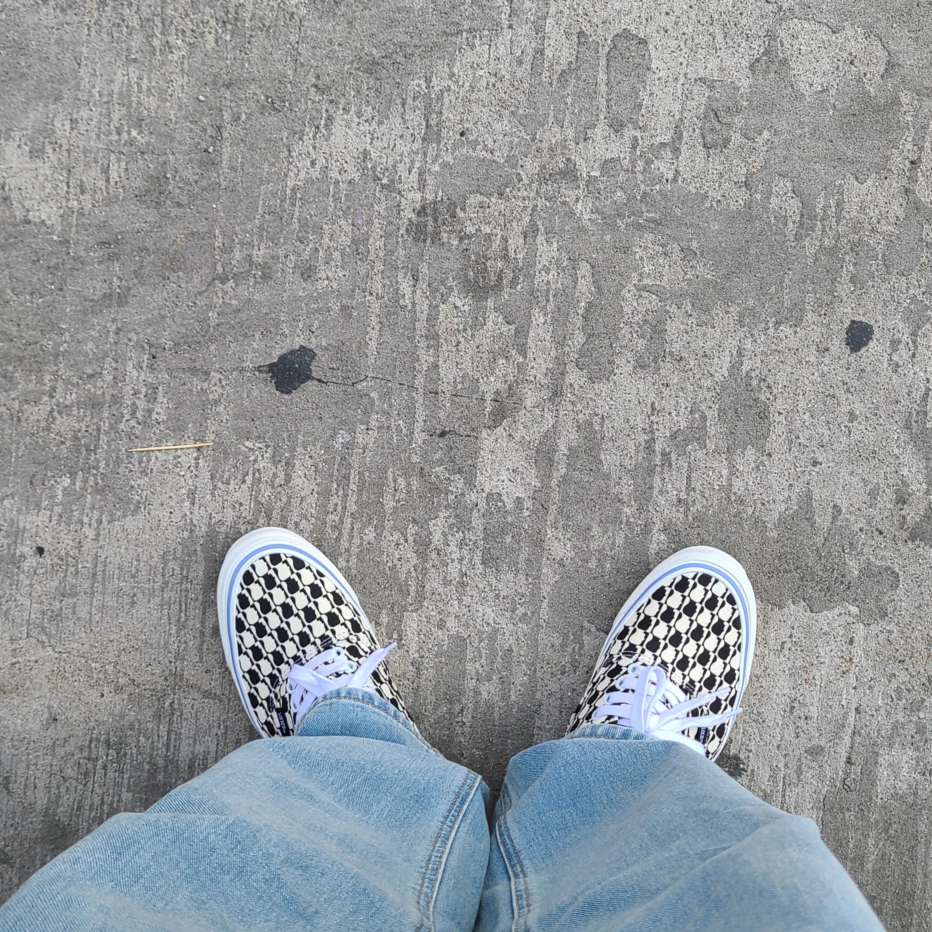 Vans Vault x Brain Dead OG Authentic LX Black White 착용 스타일