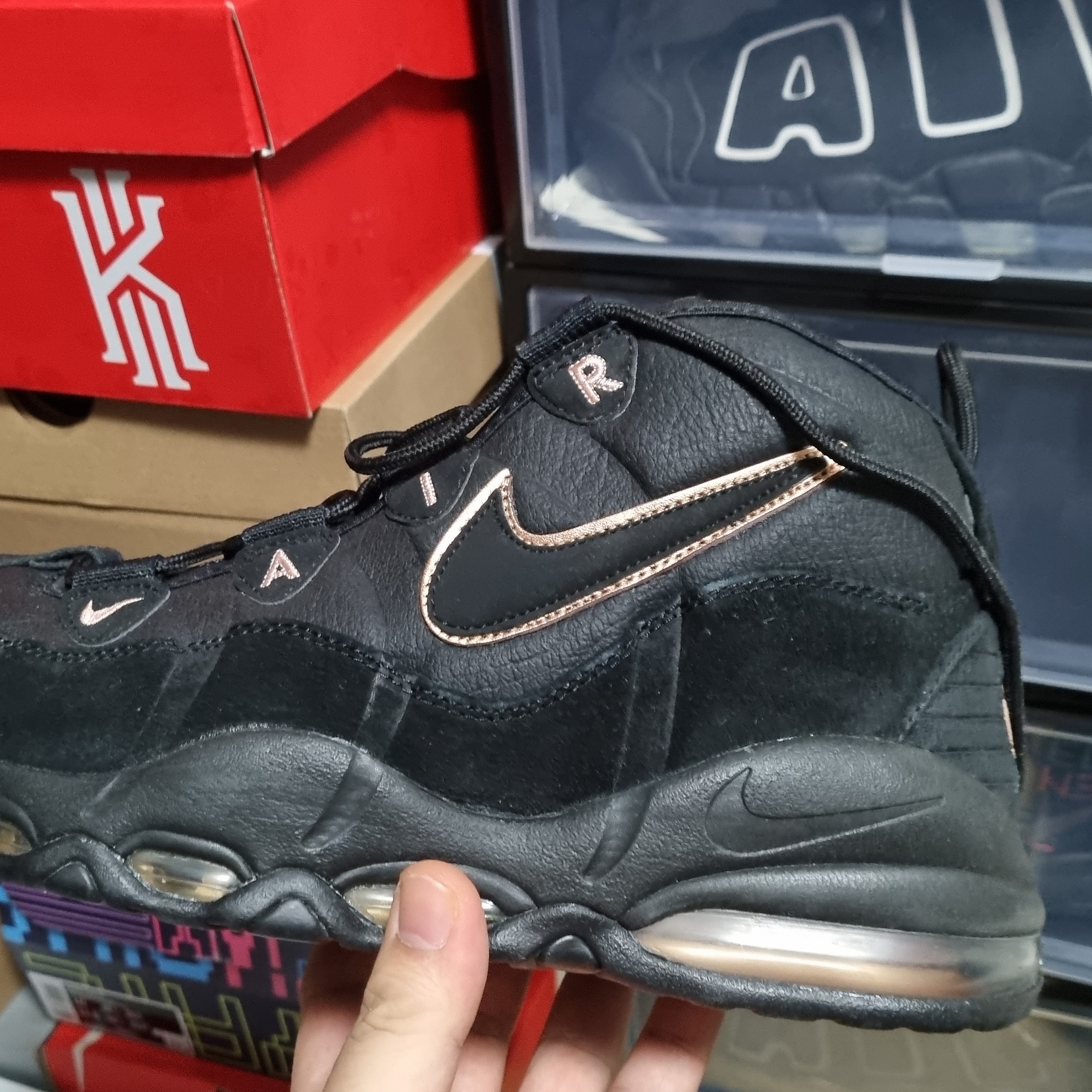 Nike Air Max Uptempo Pine Green 착용 스타일