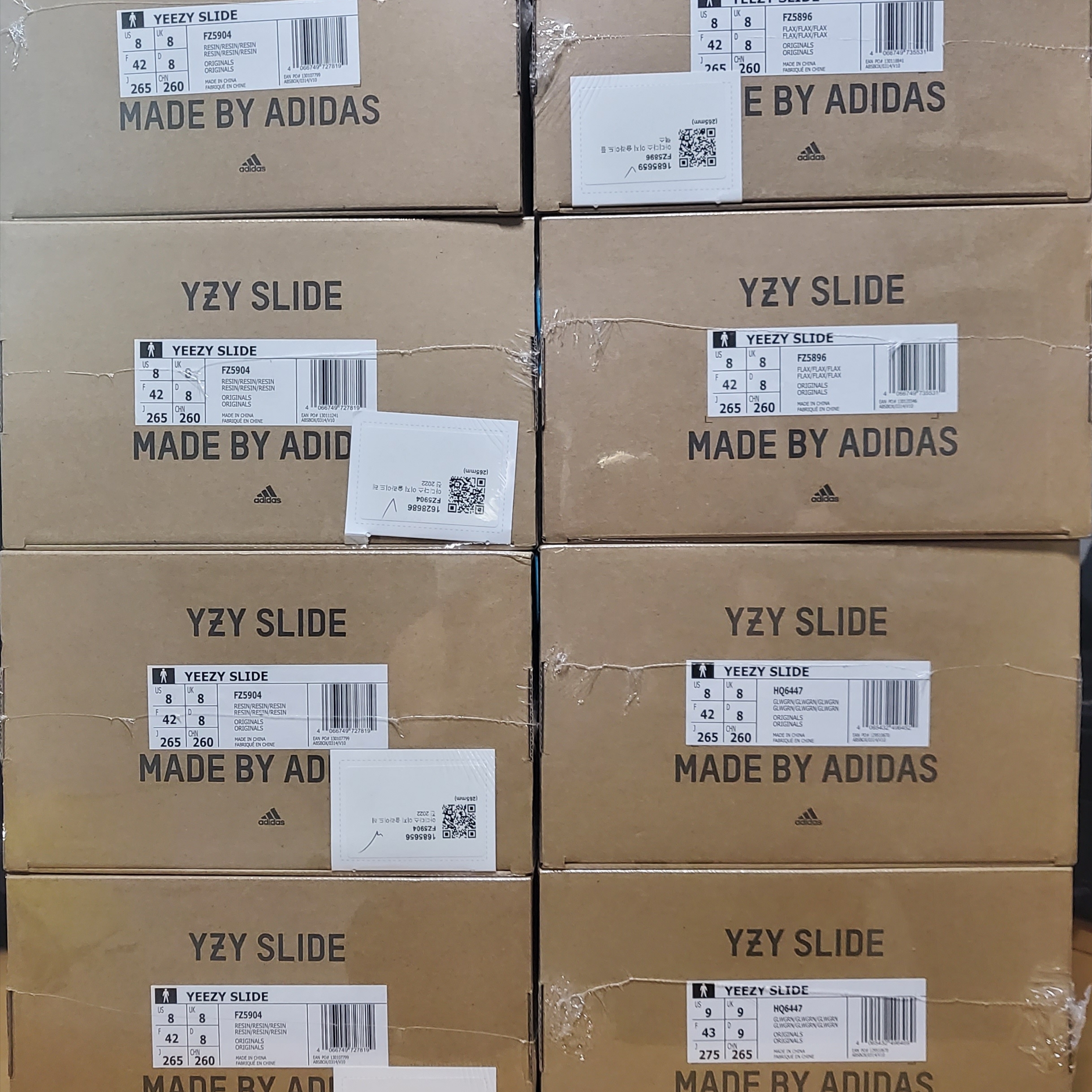 Adidas Yeezy Slide Flax, Adidas Yeezy Slide Resin 2022 착용 스타일