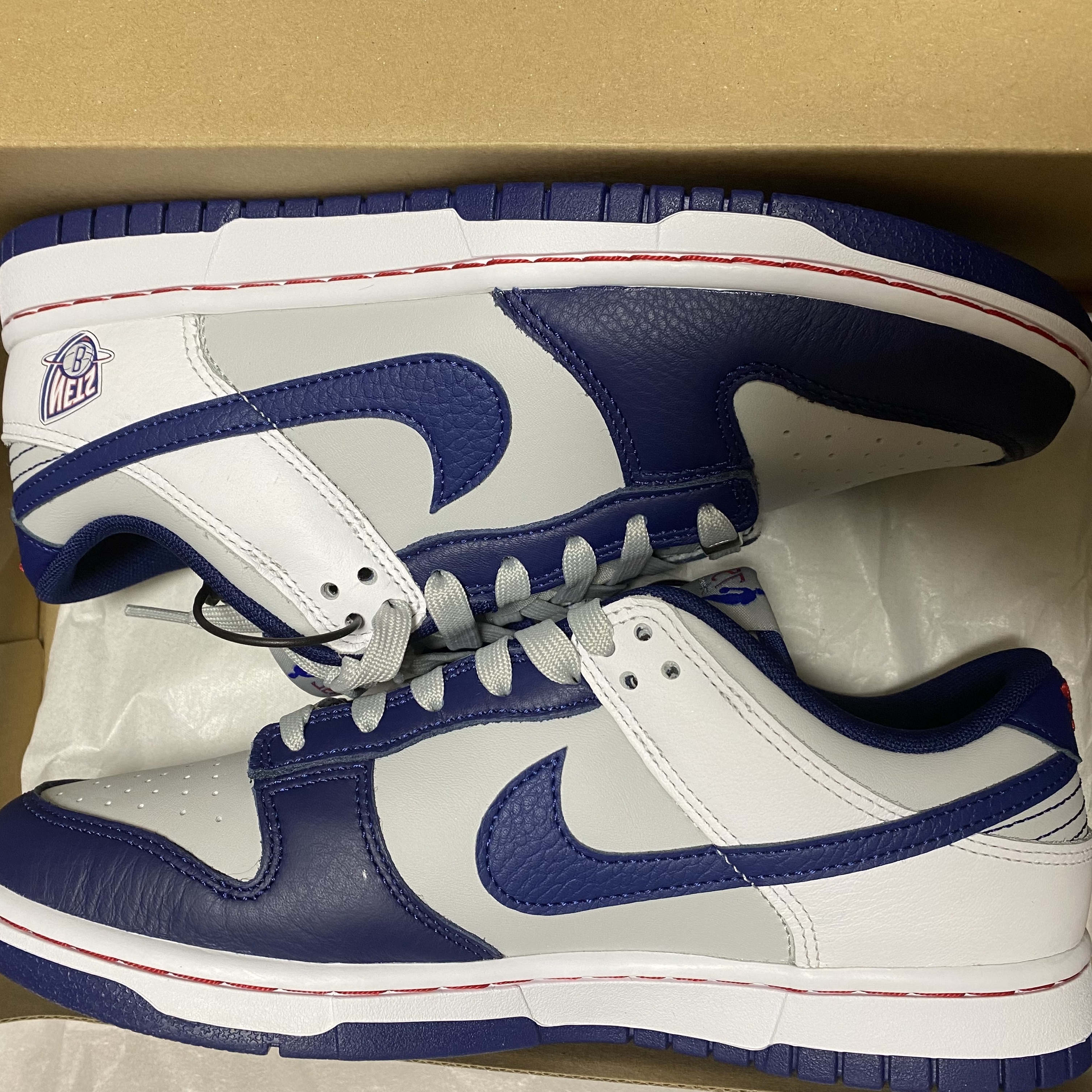 Nike x NBA Dunk Low Retro EMB Nets 착용 스타일