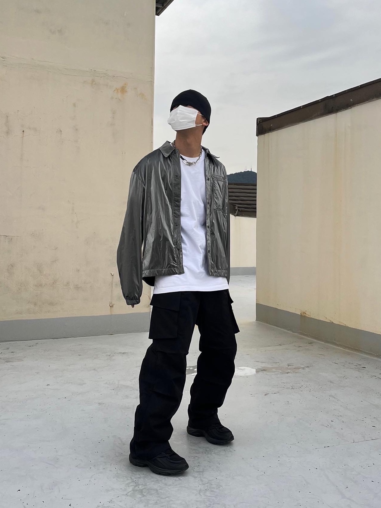 Reebok x Kanghyuk Premier Road Modern Mid Black, Our Legacy Ladon Brass Keychain Matte Nickel 착용 스타일
