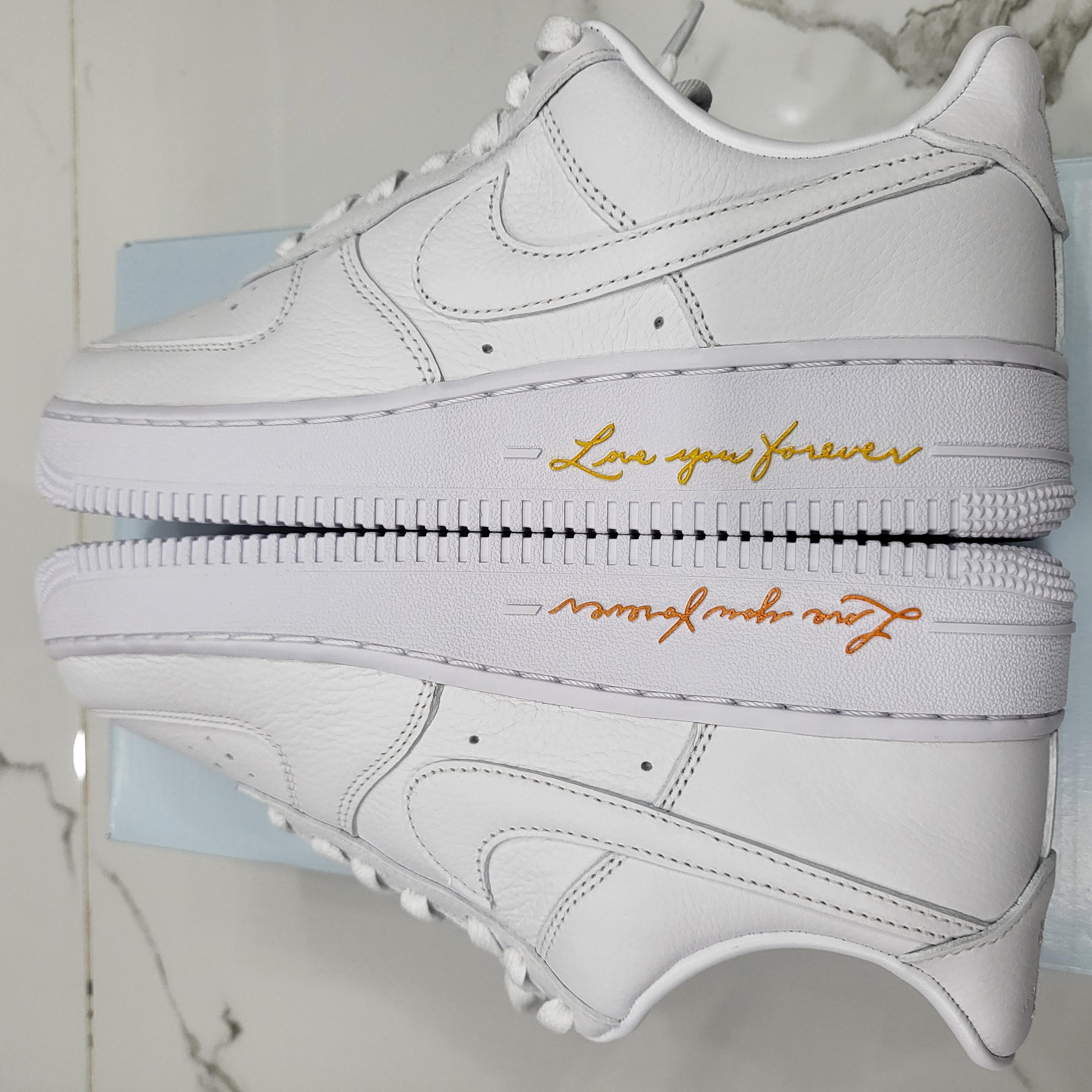 Nike x Drake Nocta Air Force 1 Low SP Certified Lover Boy White 착용 스타일 - 1