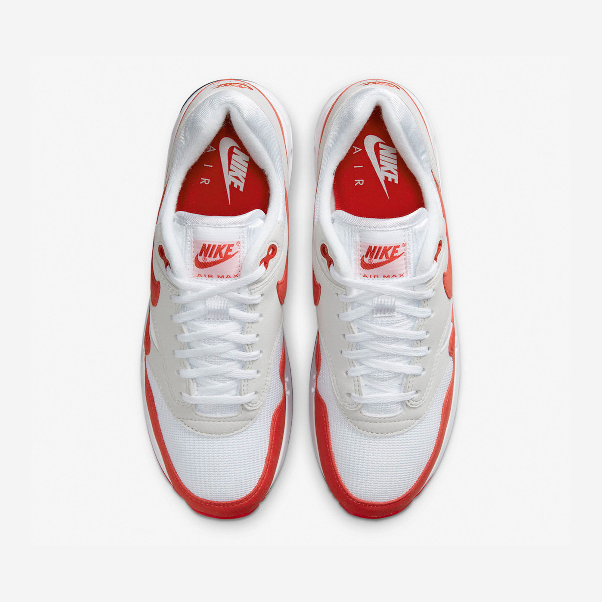 Nike Air Max 1 '86 Original Big Bubble, (W) Nike Air Max 1 '86 OG Big Bubble White University Red 착용 스타일 - 3