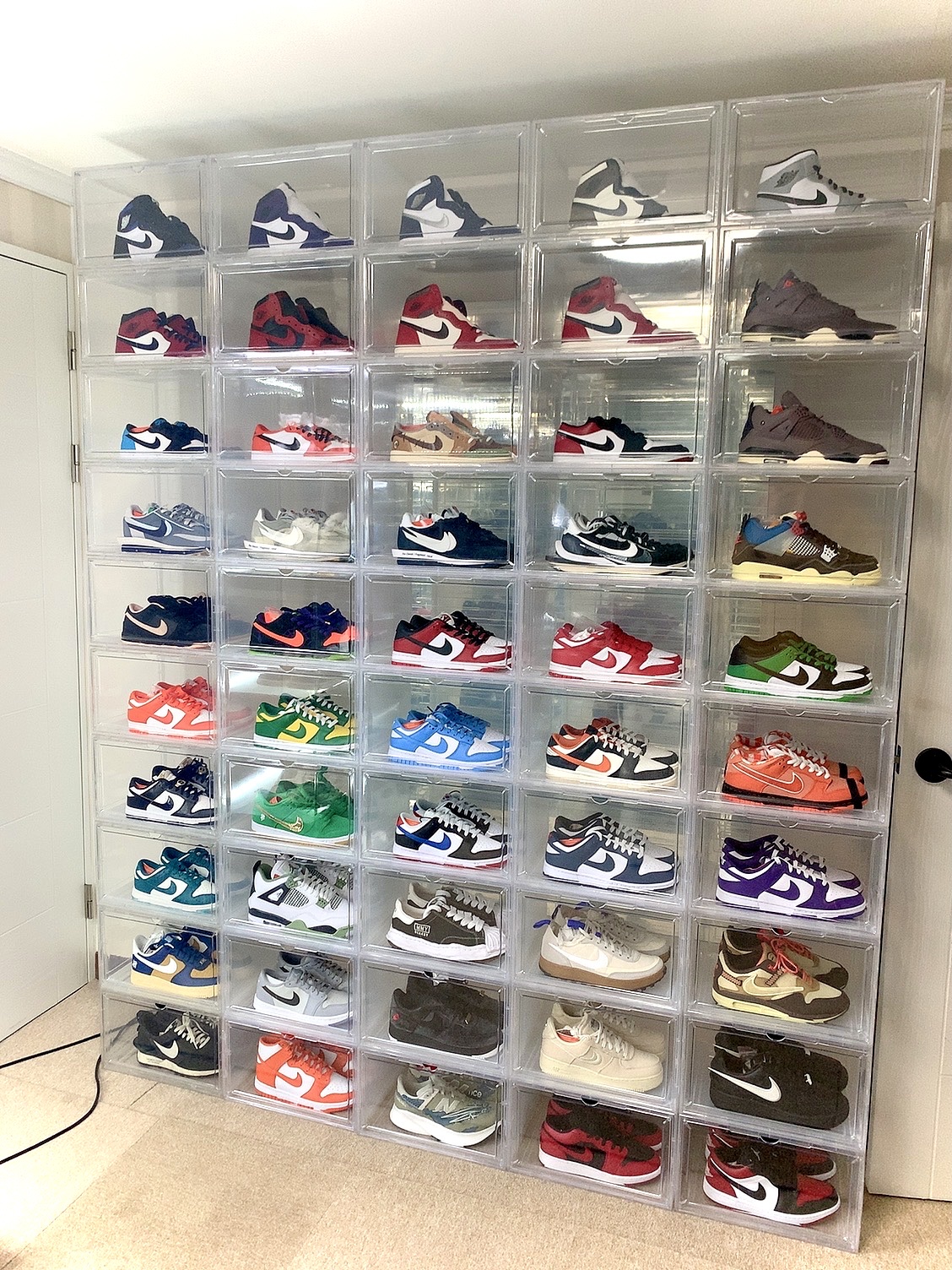 Jordan 1 x Travis Scott x Fragment Retro Low OG SP Military Blue, Jordan 1 x Travis Scott Retro Low OG SP Sail and Ridgerock 착용 스타일 - 3