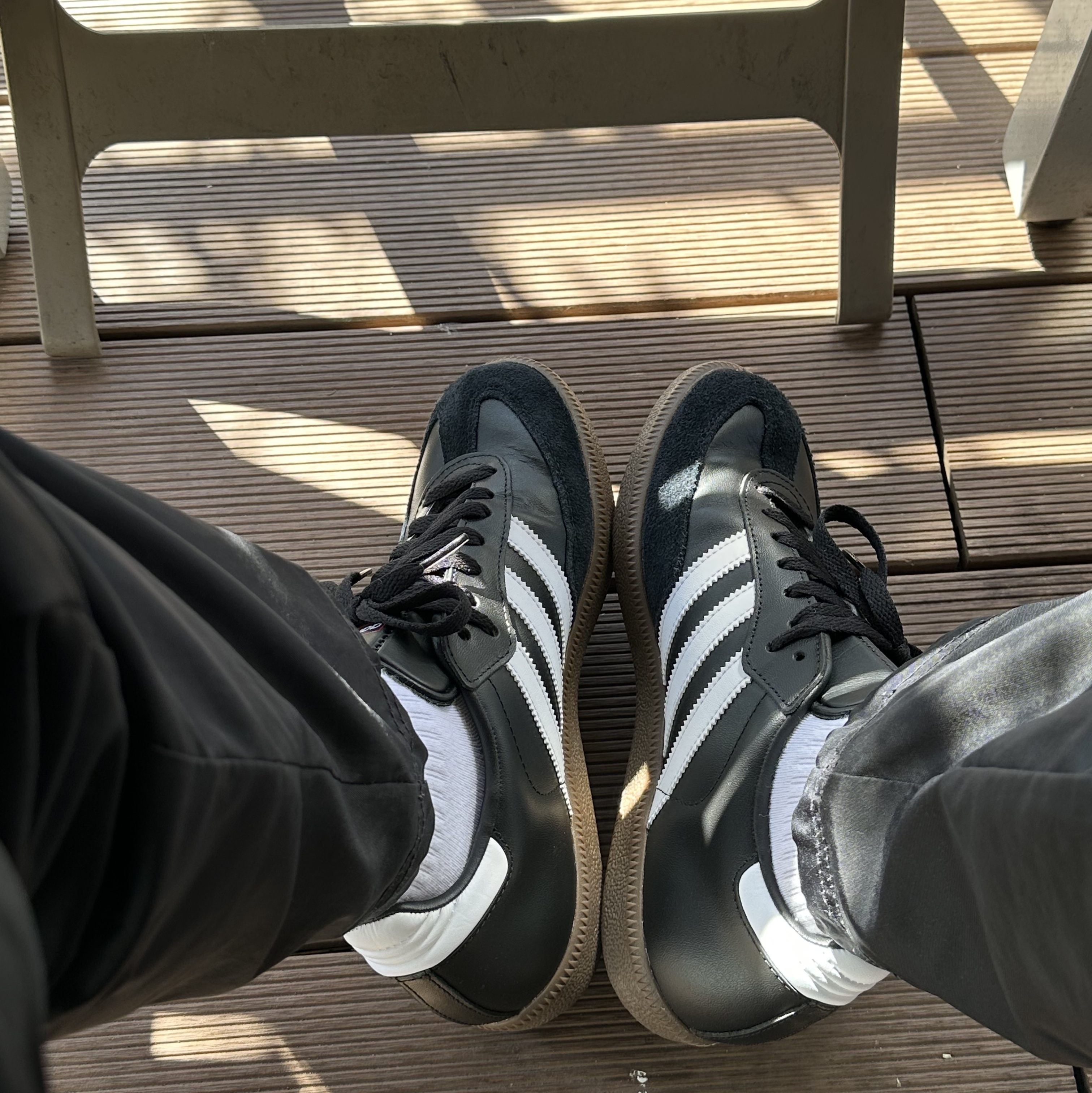 (J) Adidas Samba Classic Core Black 착용 스타일