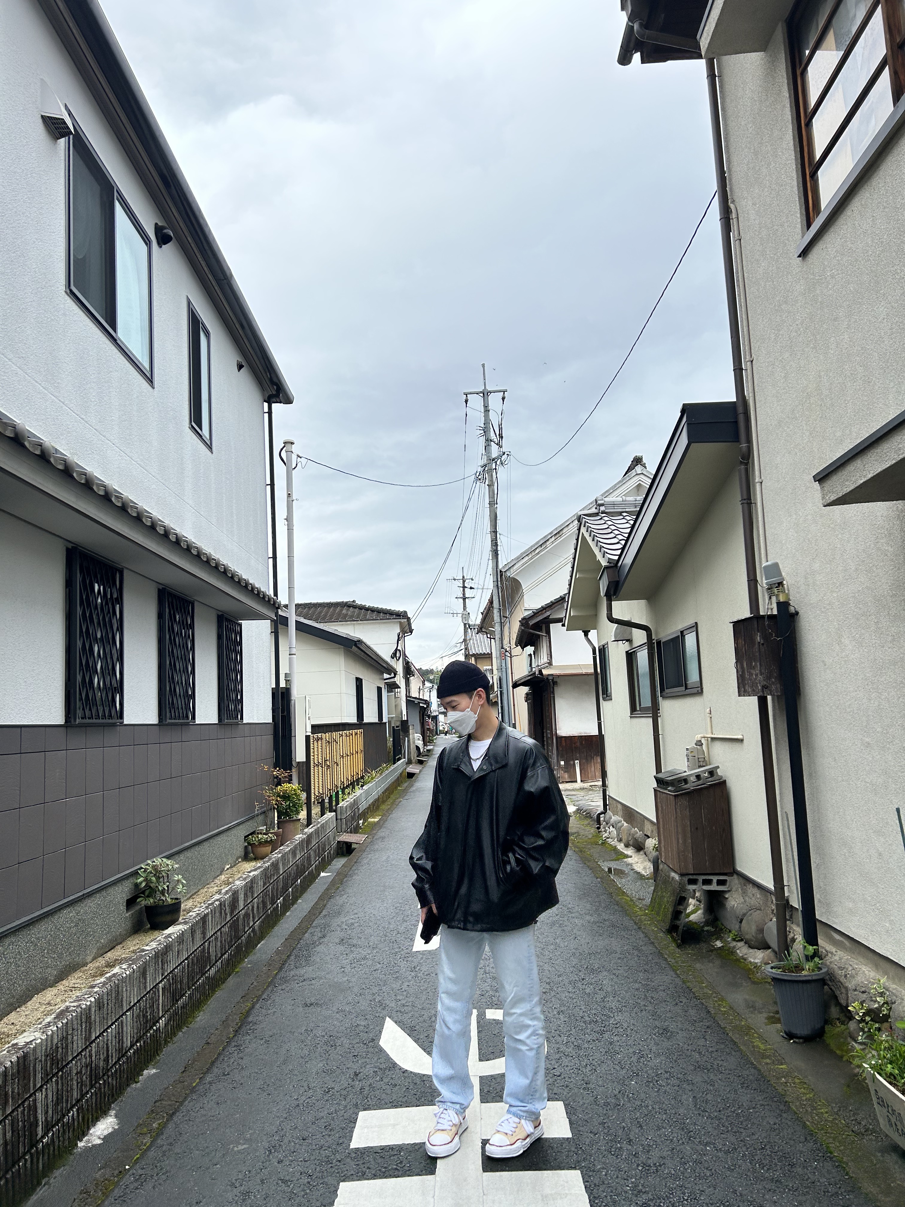 Maison Mihara Yasuhiro Peterson OG Sole Canvas Low-top Sneakers Natural 착용 스타일 - 4