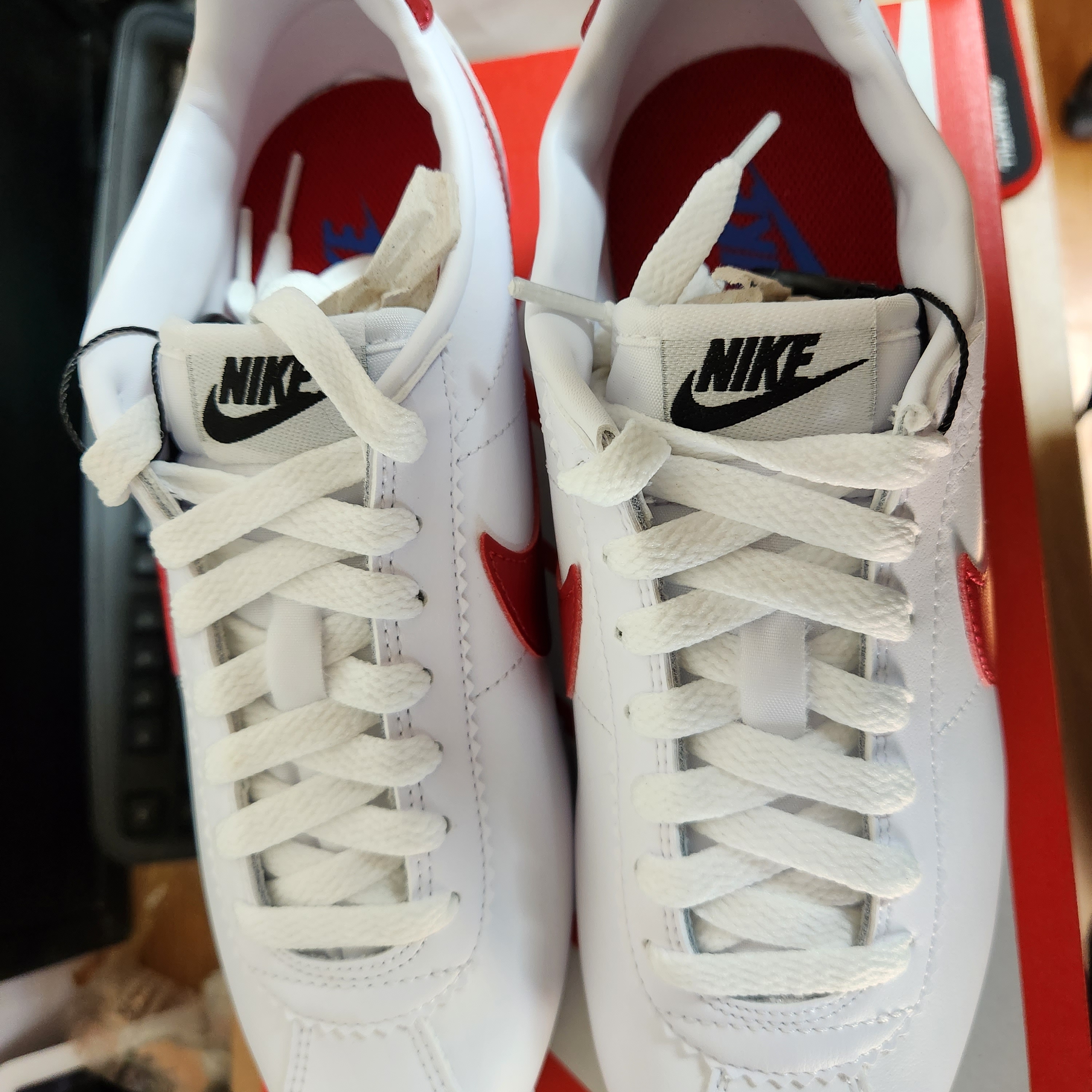 (W) Nike Classic Cortez Leather Forrest Gump 2017 착용 스타일 - 3