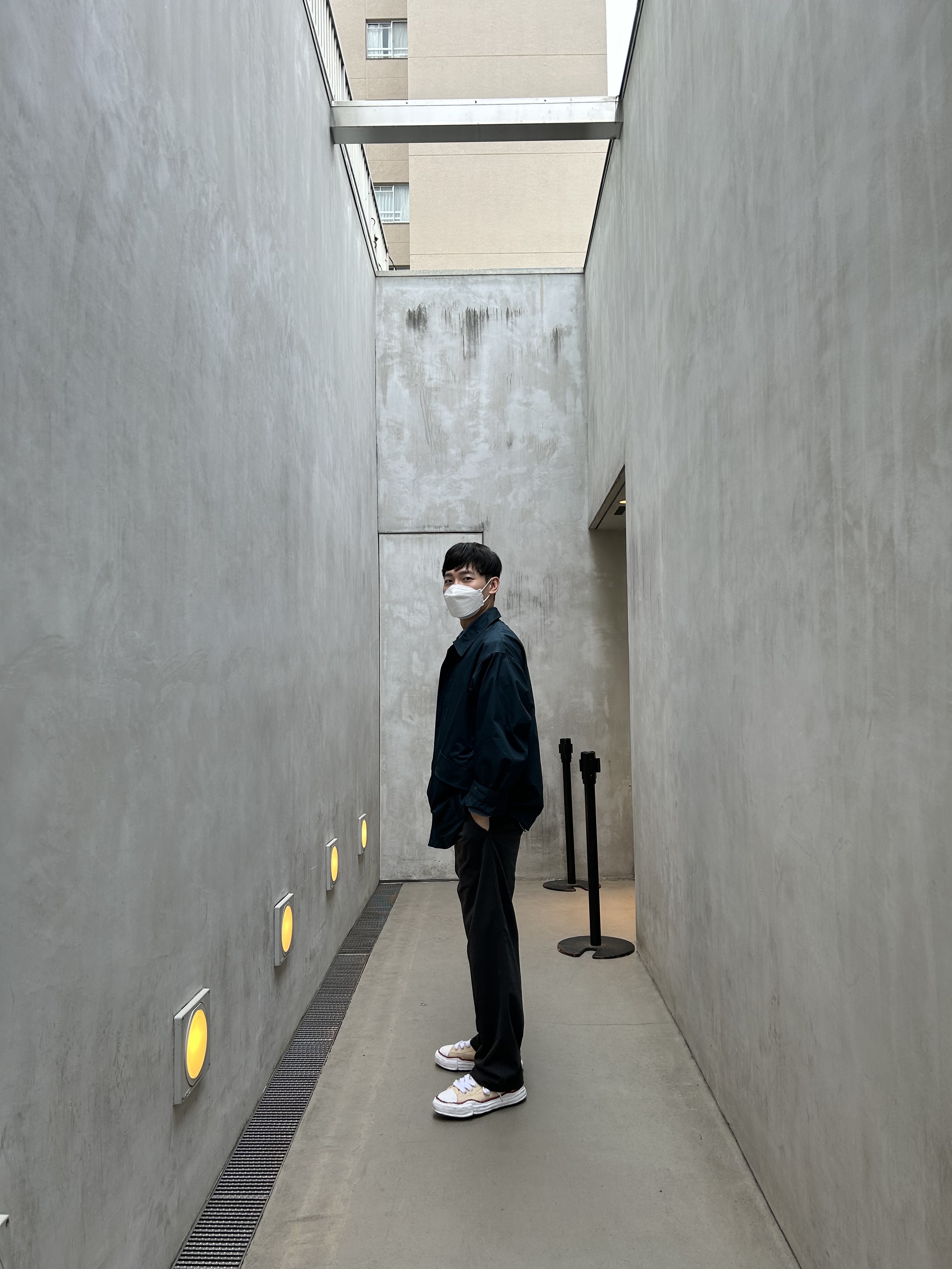 Maison Mihara Yasuhiro Peterson OG Sole Canvas Low-top Sneakers Natural 착용 스타일 - 4