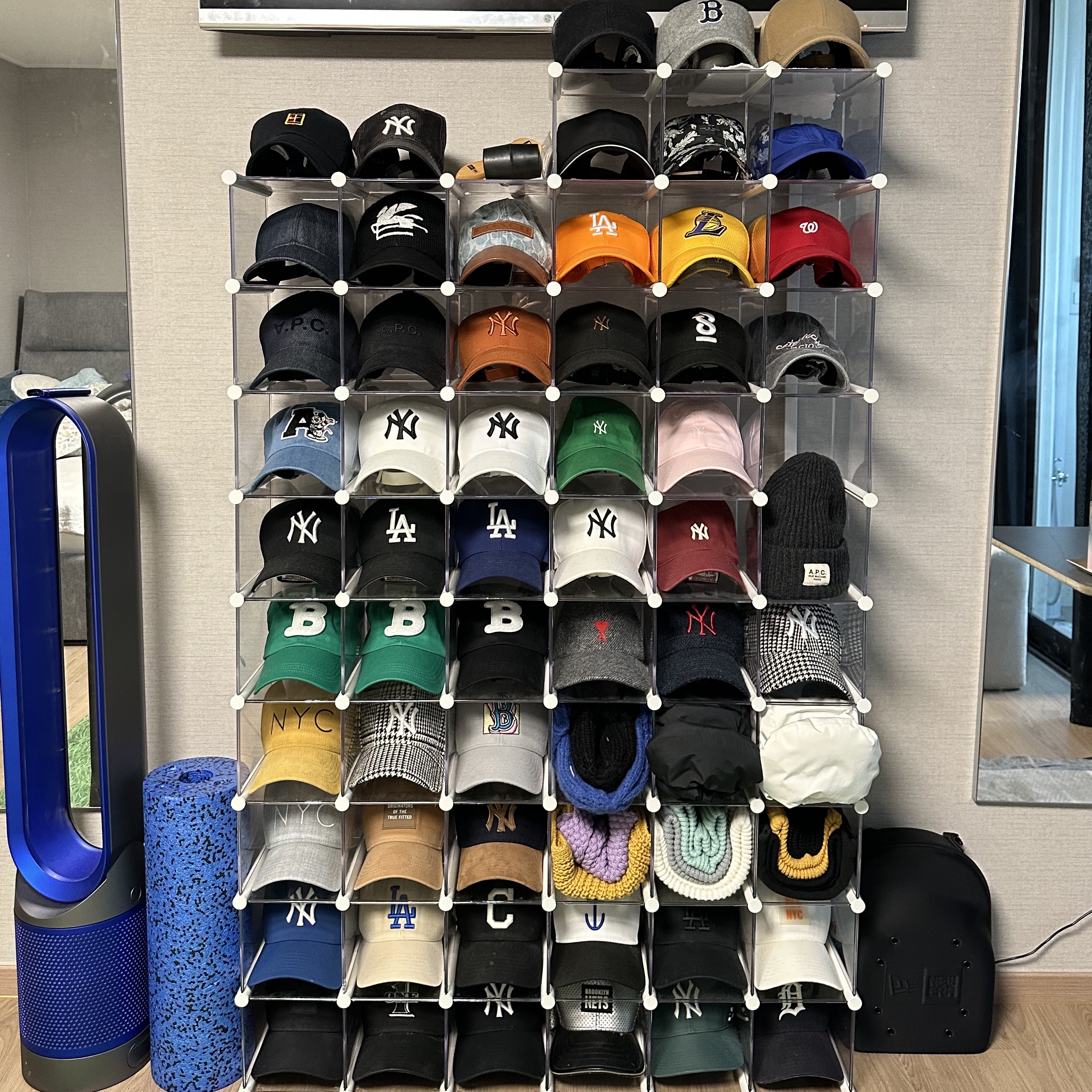 Prada Denim Baseball Cap Navy 착용 스타일 - 5