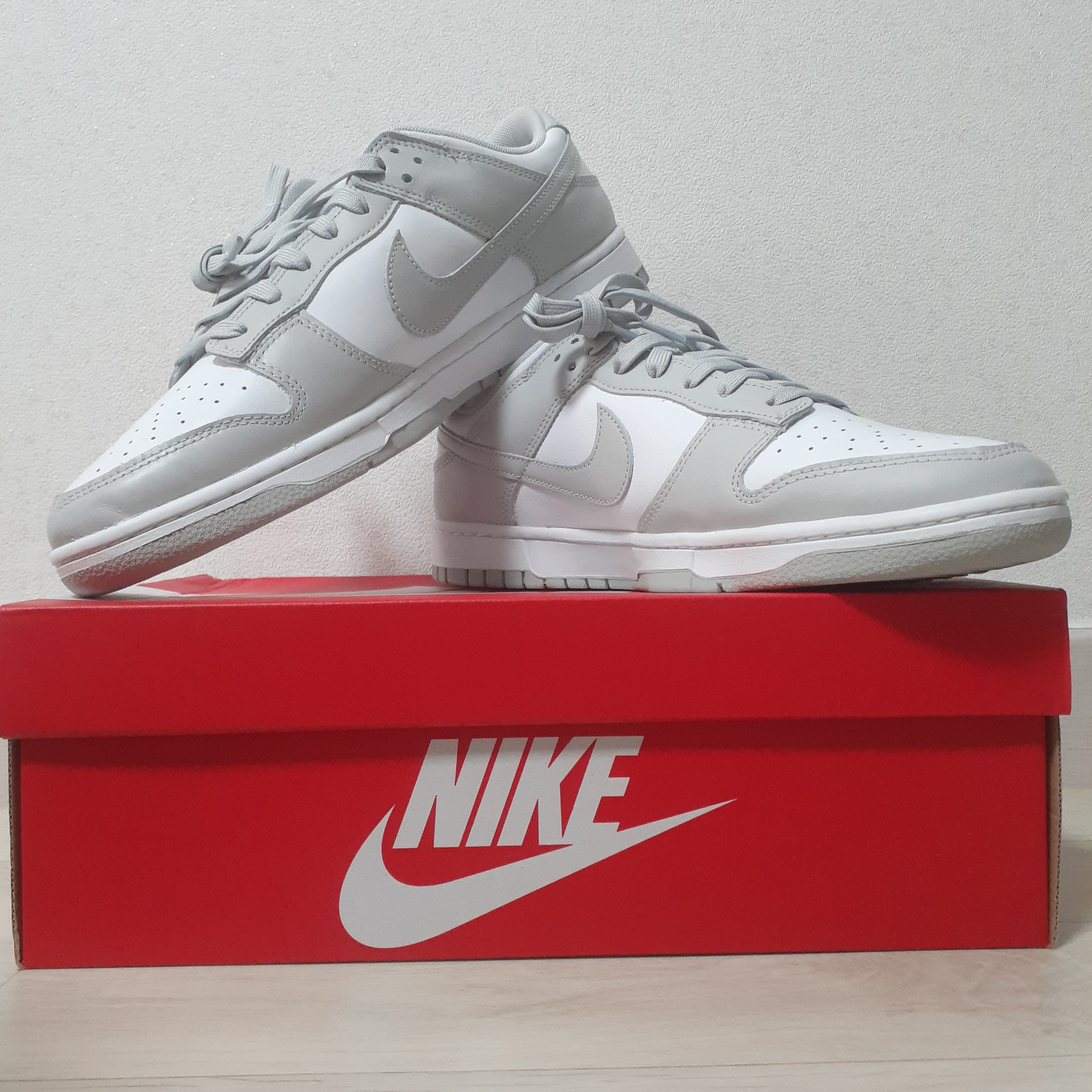 Nike Dunk Low Retro Grey Fog 착용 스타일 - 1